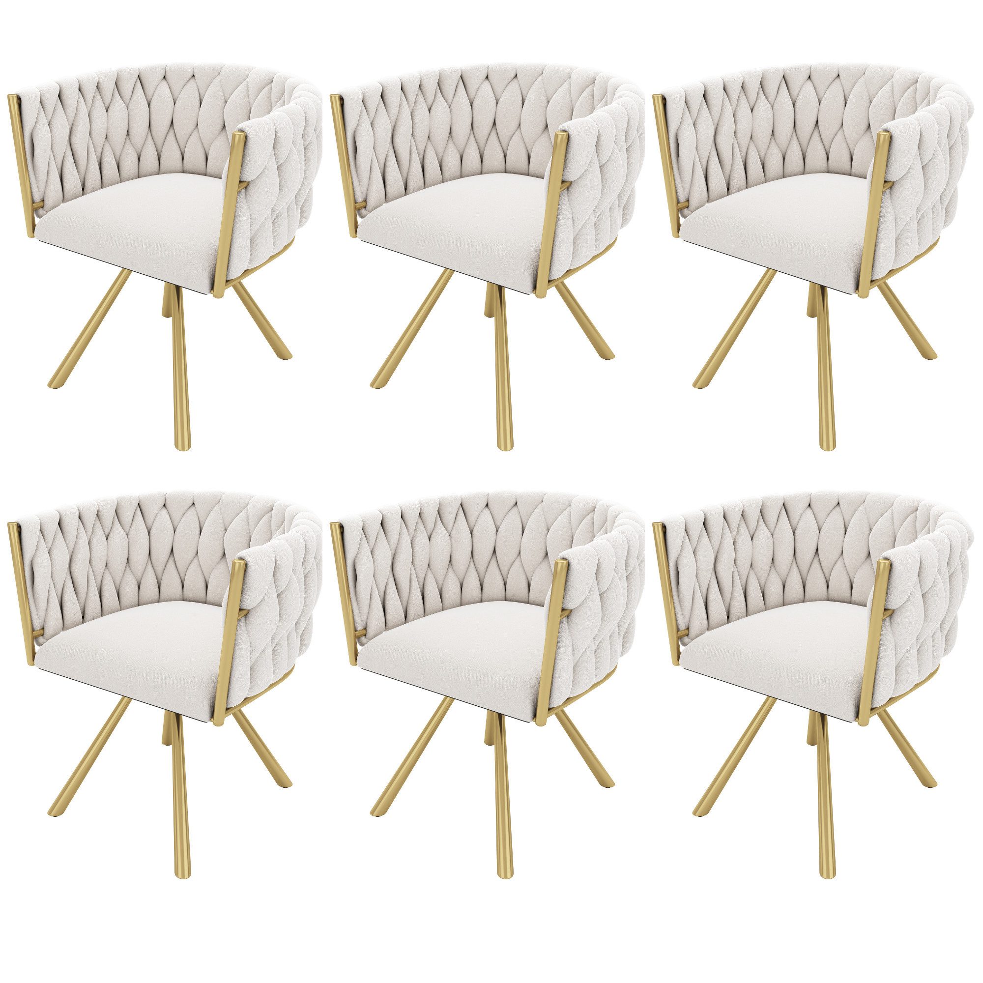 HAUSS SPOLE Esszimmerstuhl 6er set, Drehstuhl günstig online kaufen