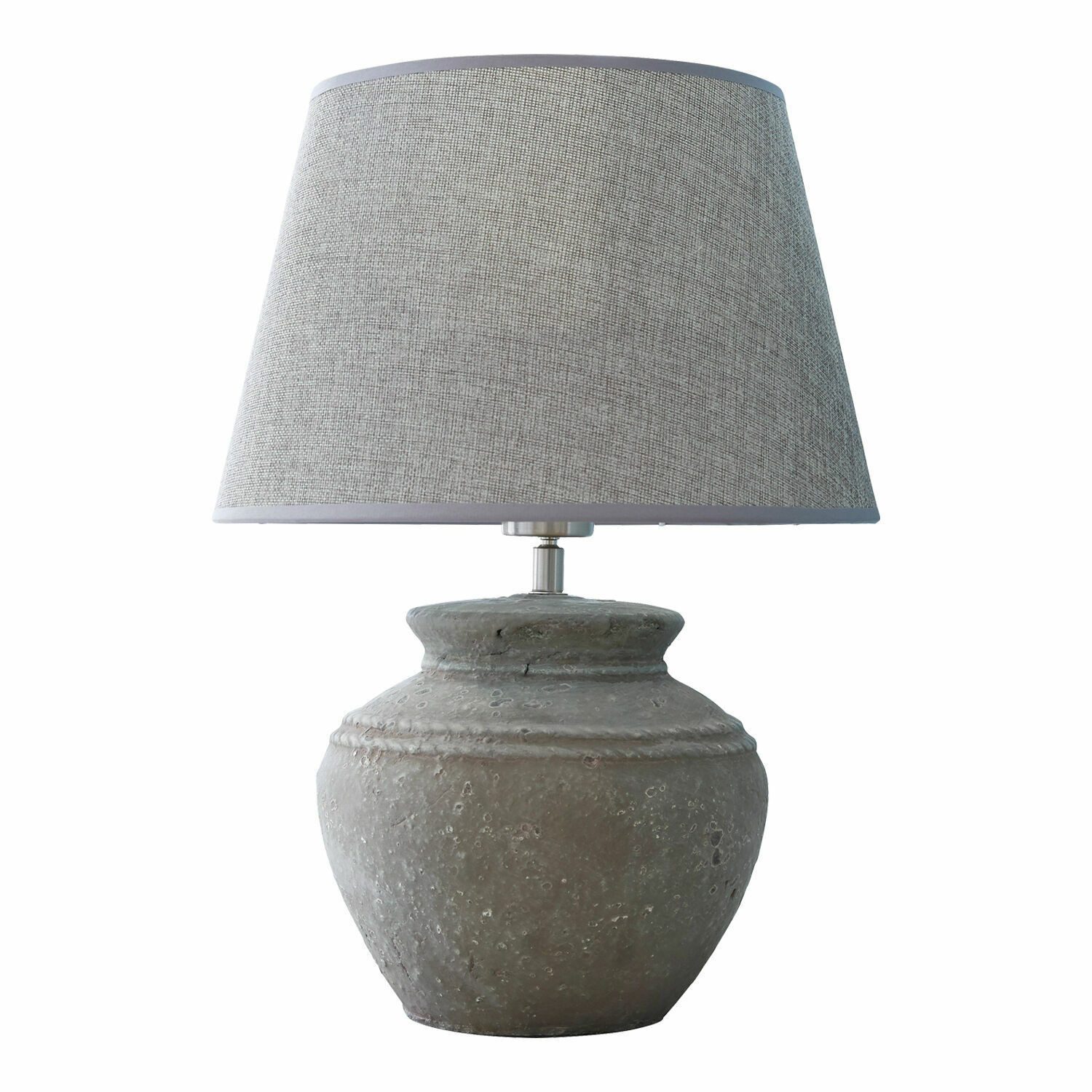 Mirabeau Tischleuchte Tischlampe Cleveland grau günstig online kaufen