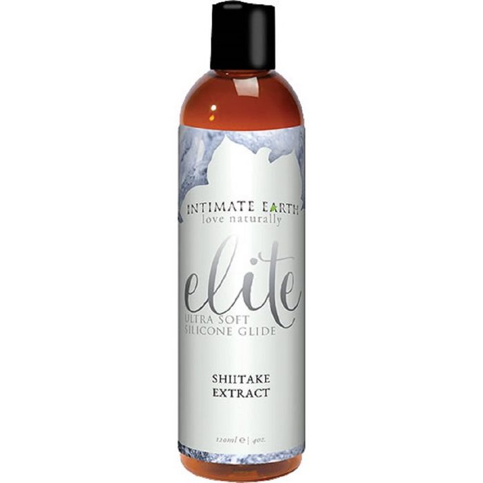 Intimate Earth Gleit- und Massagegel Elite (mit Shiitake-Extrakten) Flasche mit 120ml veganes und biologisches Anal-Gleitgel - vitalisierend