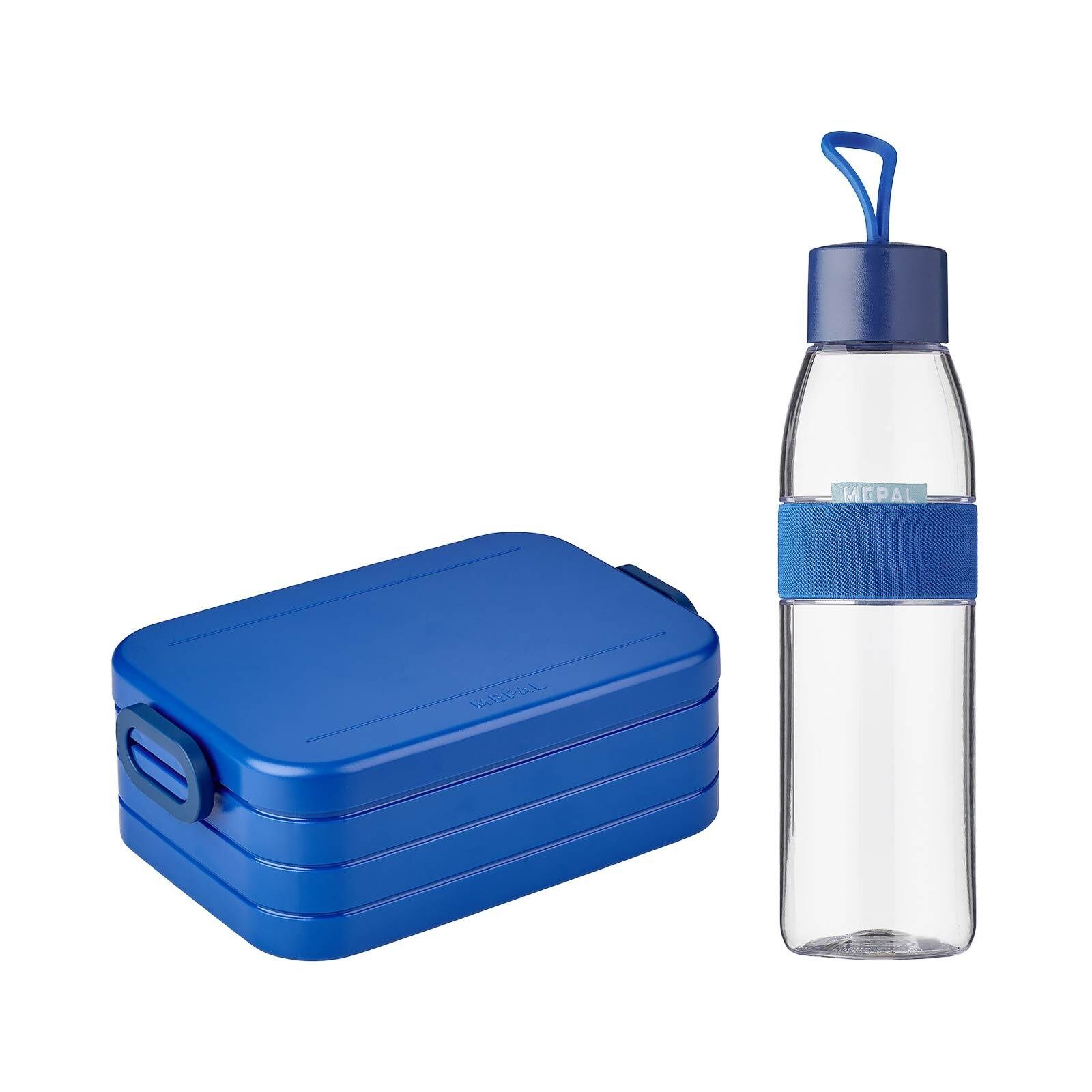 + TAB 2er Lunchbox (2-tlg), Spülmaschinengeeignet Mepal Lunchset Blue Material-Mix, Set, Ellipse Vivid