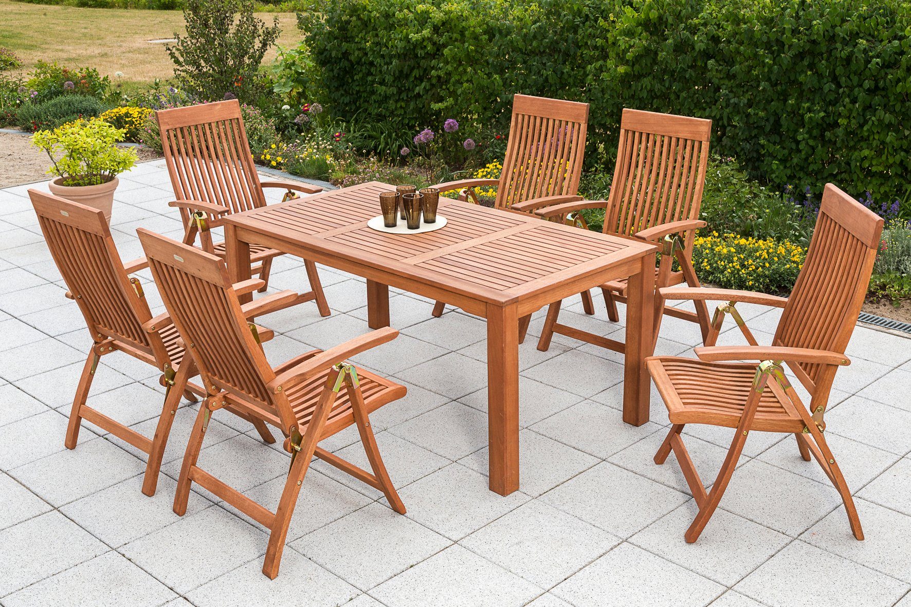 MERXX Gartenmöbelset »Comodoro«, Diningset für 6 Personen geeignet