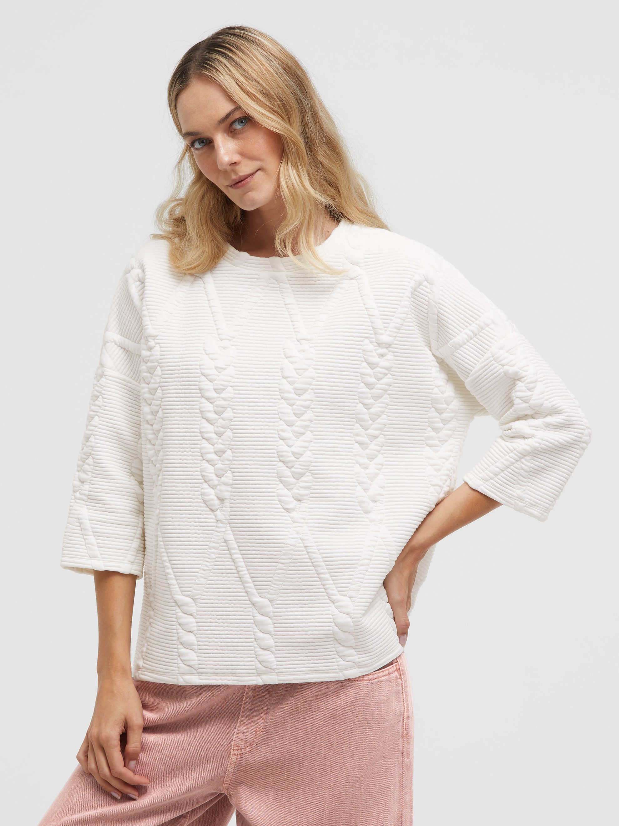 SOCCX Sweater mit überschnittener Schulter