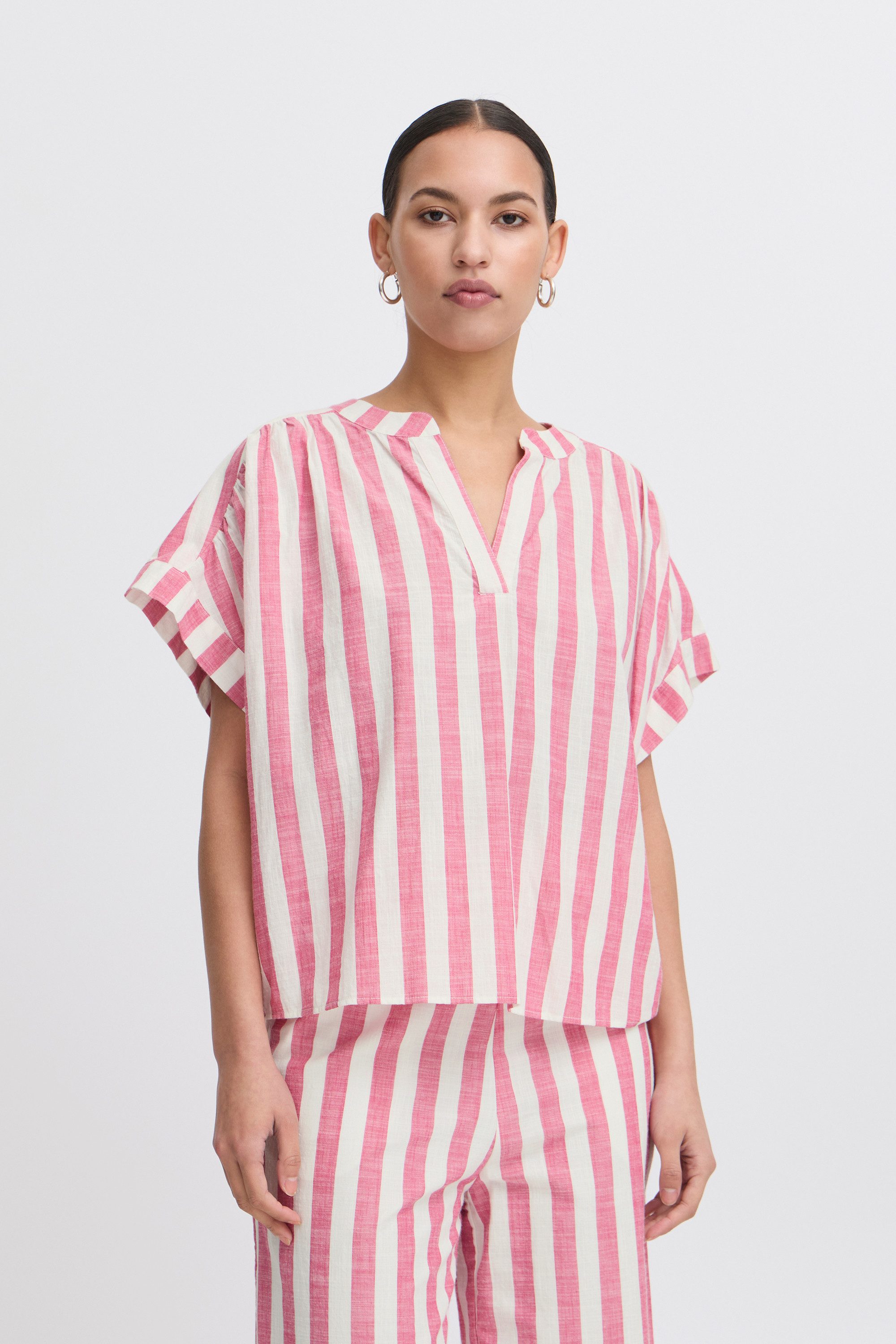 Ichi Kurzarmbluse Kurzarm-Bluse IHLOLIA