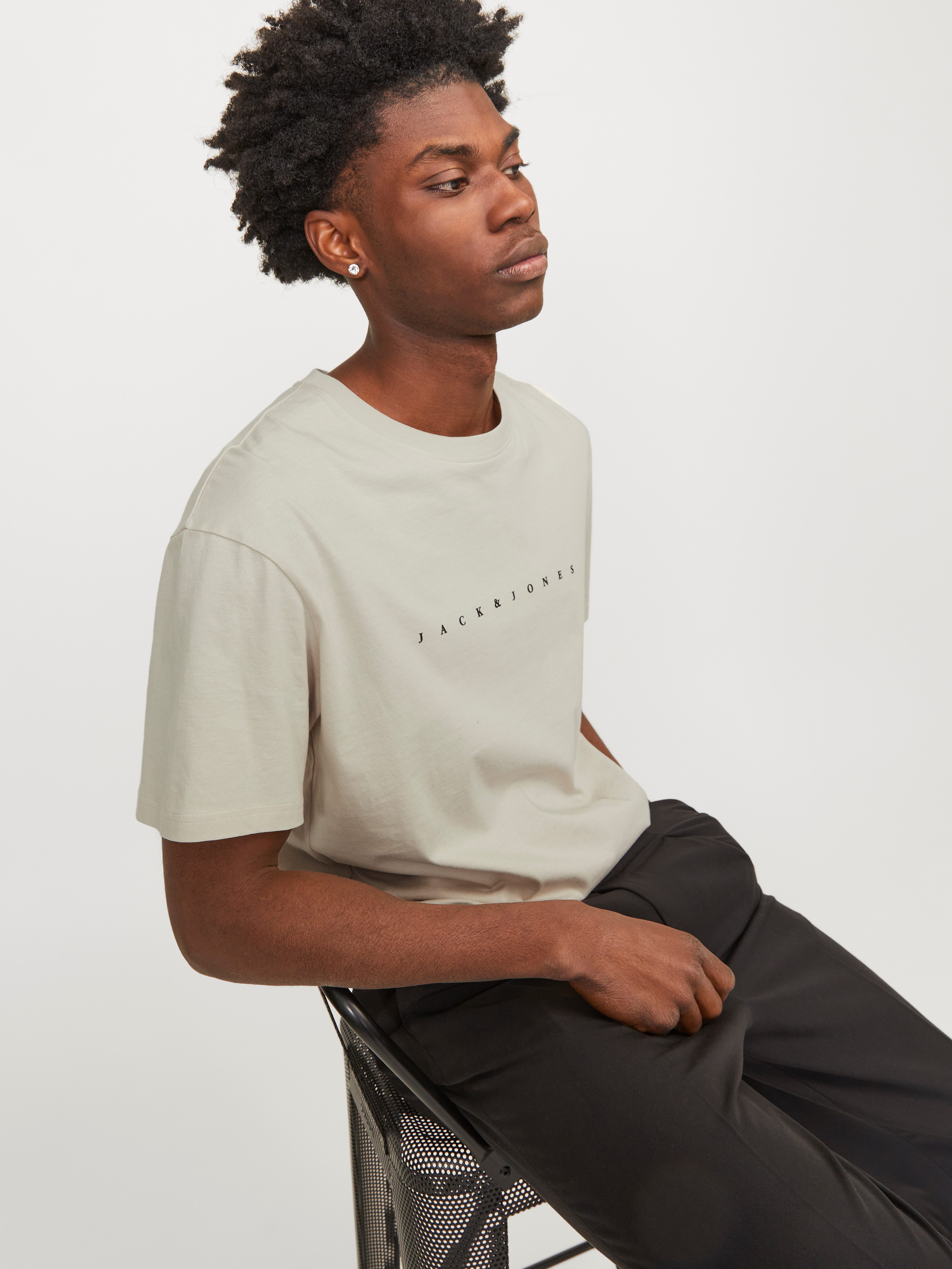 Jack & Jones Rundhalsshirt JJESTAR mit Pigmentprint und Baumwollgefühl mit günstig online kaufen