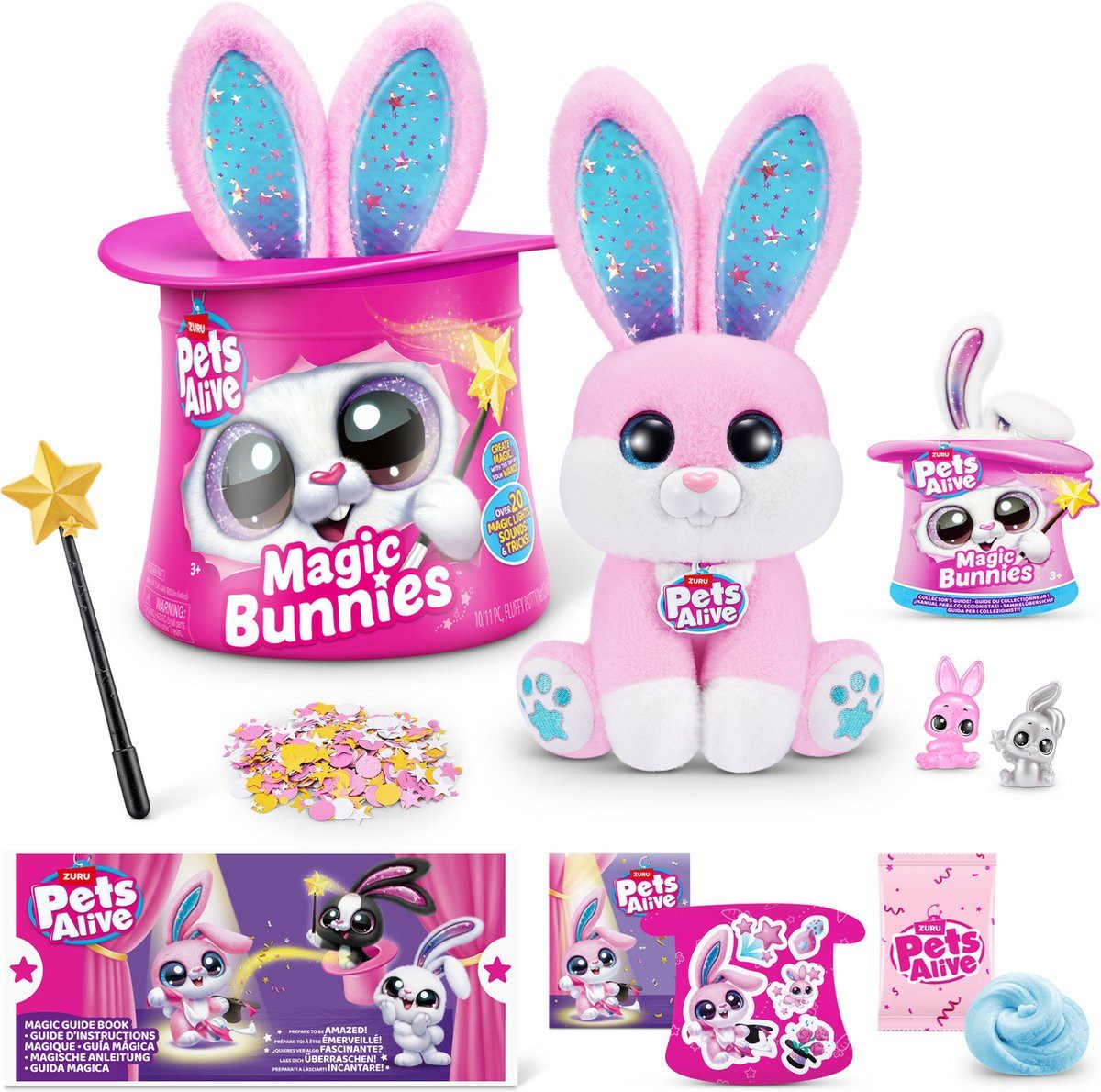 ZURU Zauberkasten Pets Alive Zauberhut Magic Bunnies in Pink - Bunny Hase