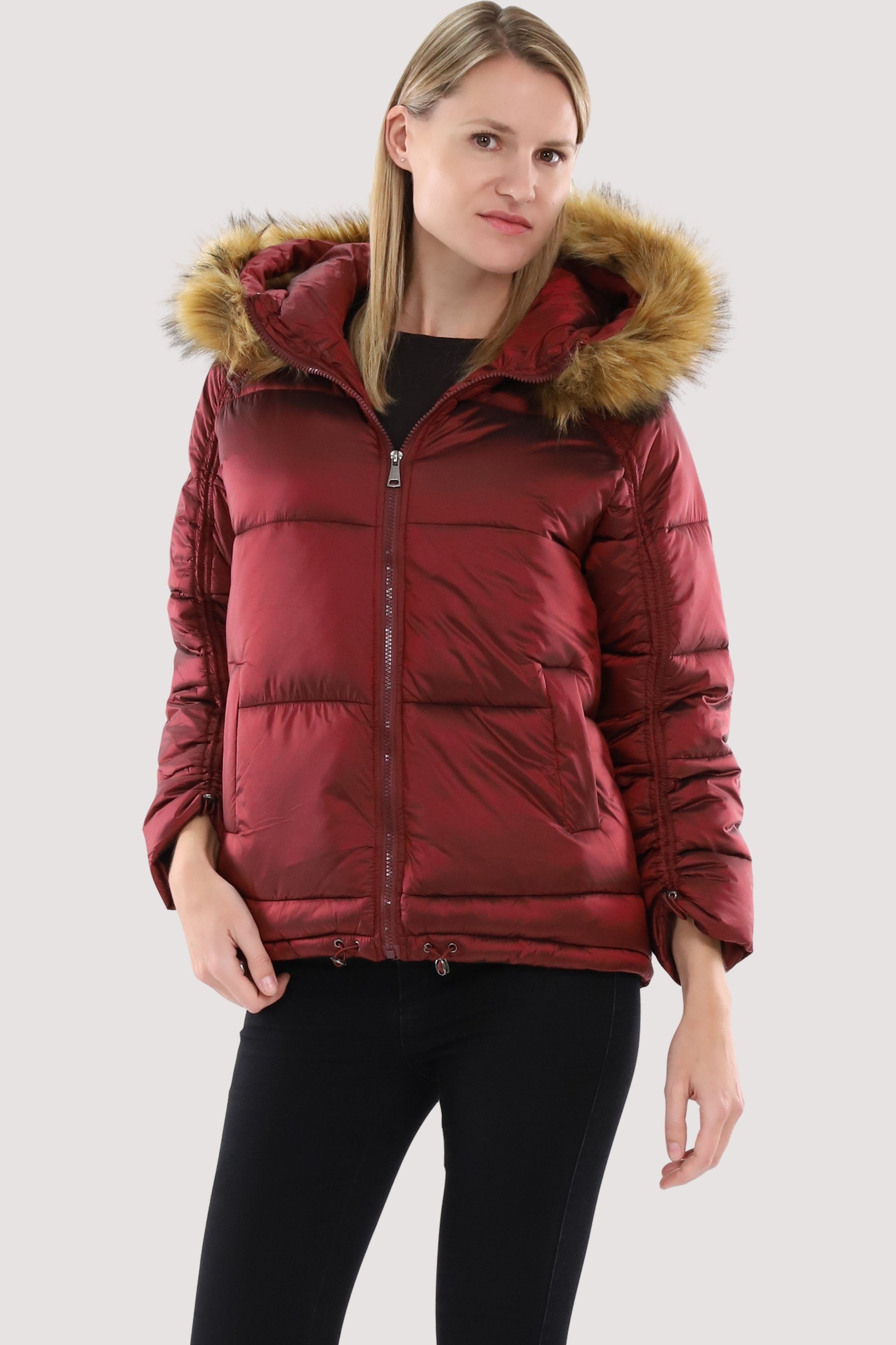 malito more than fashion Steppjacke AY133 gefütterte Jacke mit Kapuze