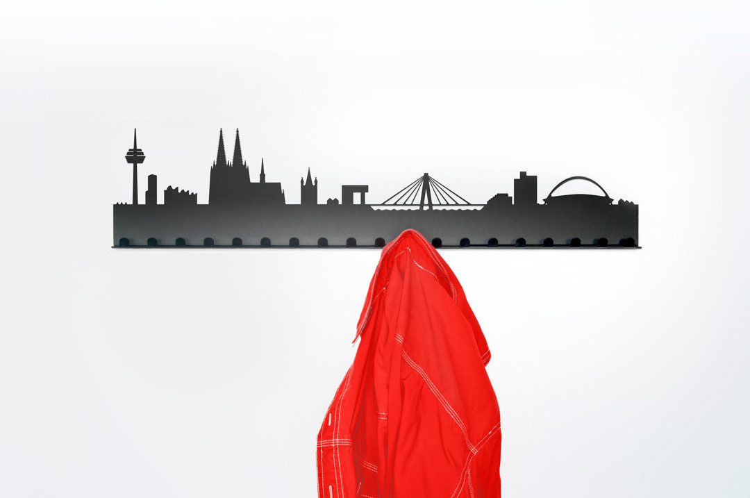 Radius Wandgarderobe Skyline Städte-Garderobe günstig online kaufen