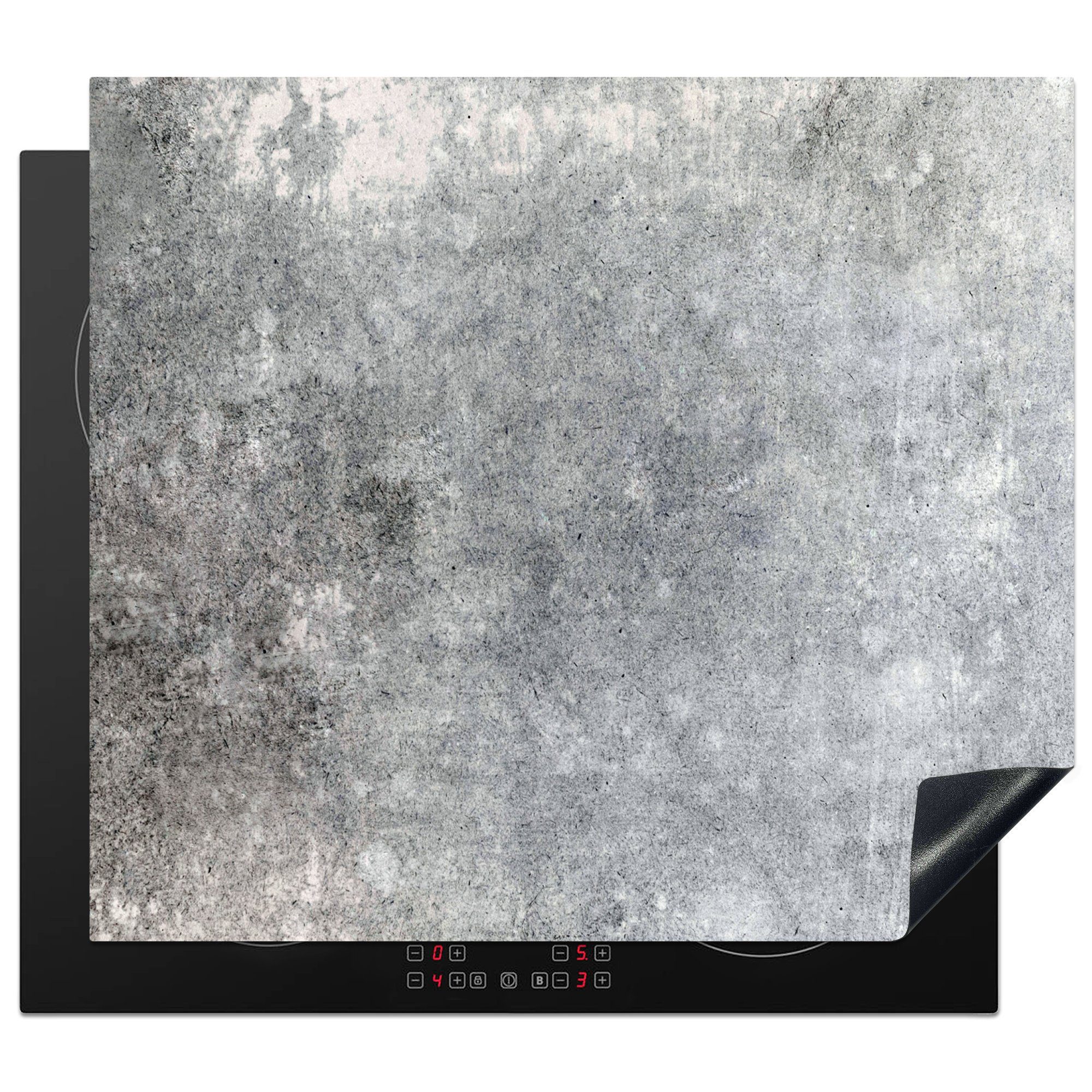 MuchoWow Herdblende-/Abdeckplatte Bauwerke - Beton - Antiquitäten, Vinyl, (1 tlg), 58x51 cm, Küchen Dekoration für Induktionsherd, Induktionskochfeld