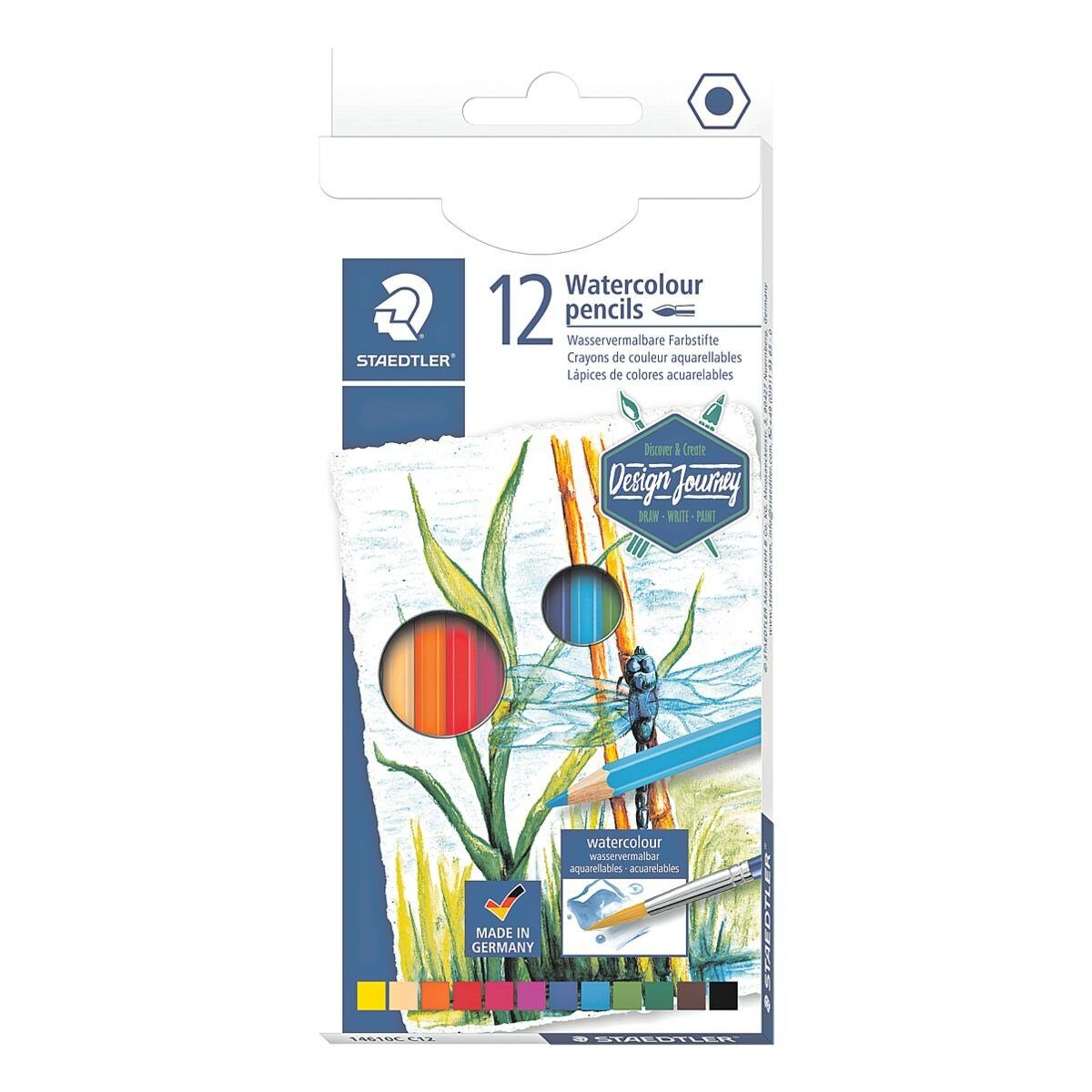 STAEDTLER Aquarellstifte Watercolour, (12-tlg)