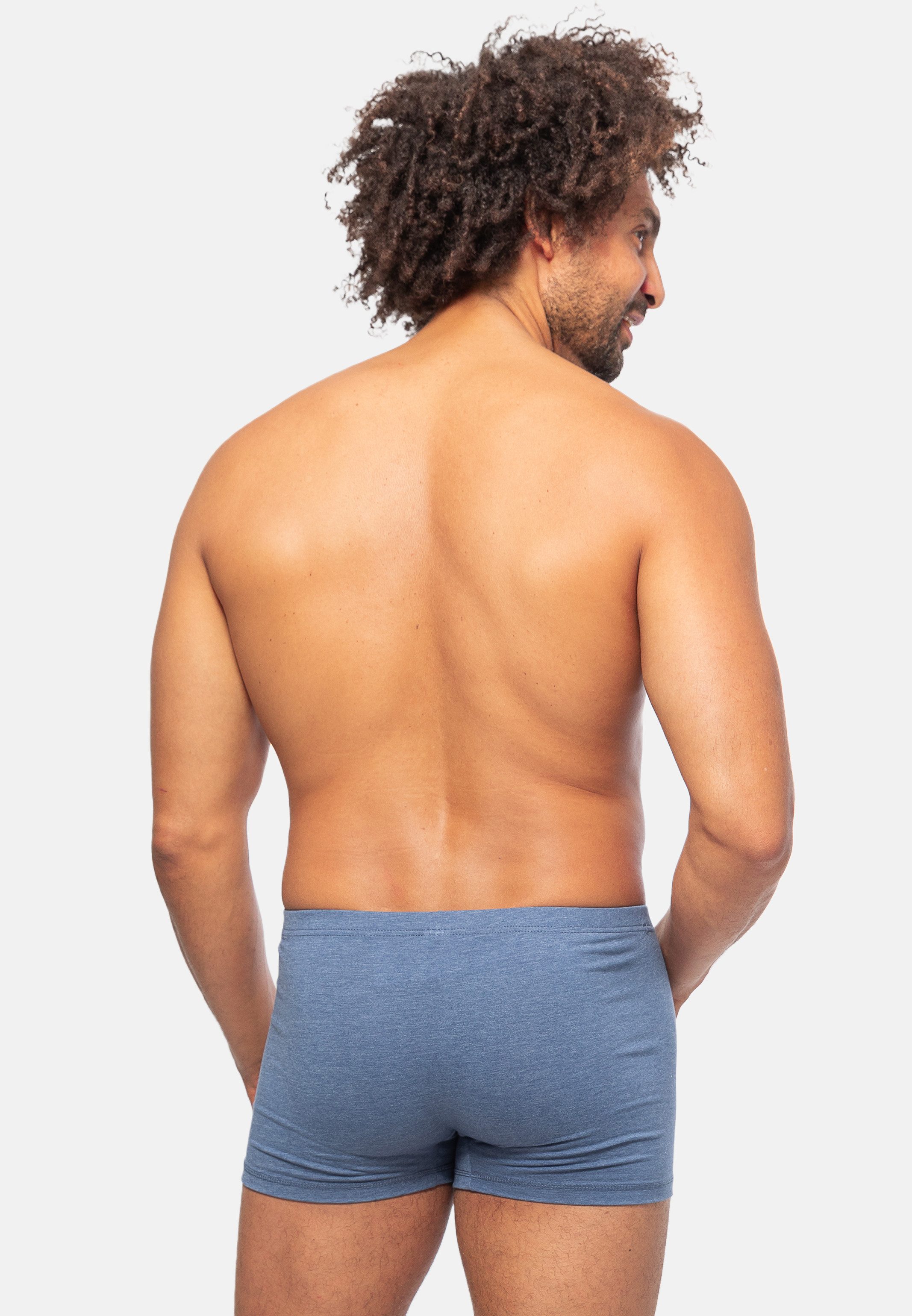 Ammann Retro Boxer 3er Pack Denim (Spar-Set, 3-St) Retro Short / Pant - Baumwolle - ohne Eingriff - Klassischer Schnitt