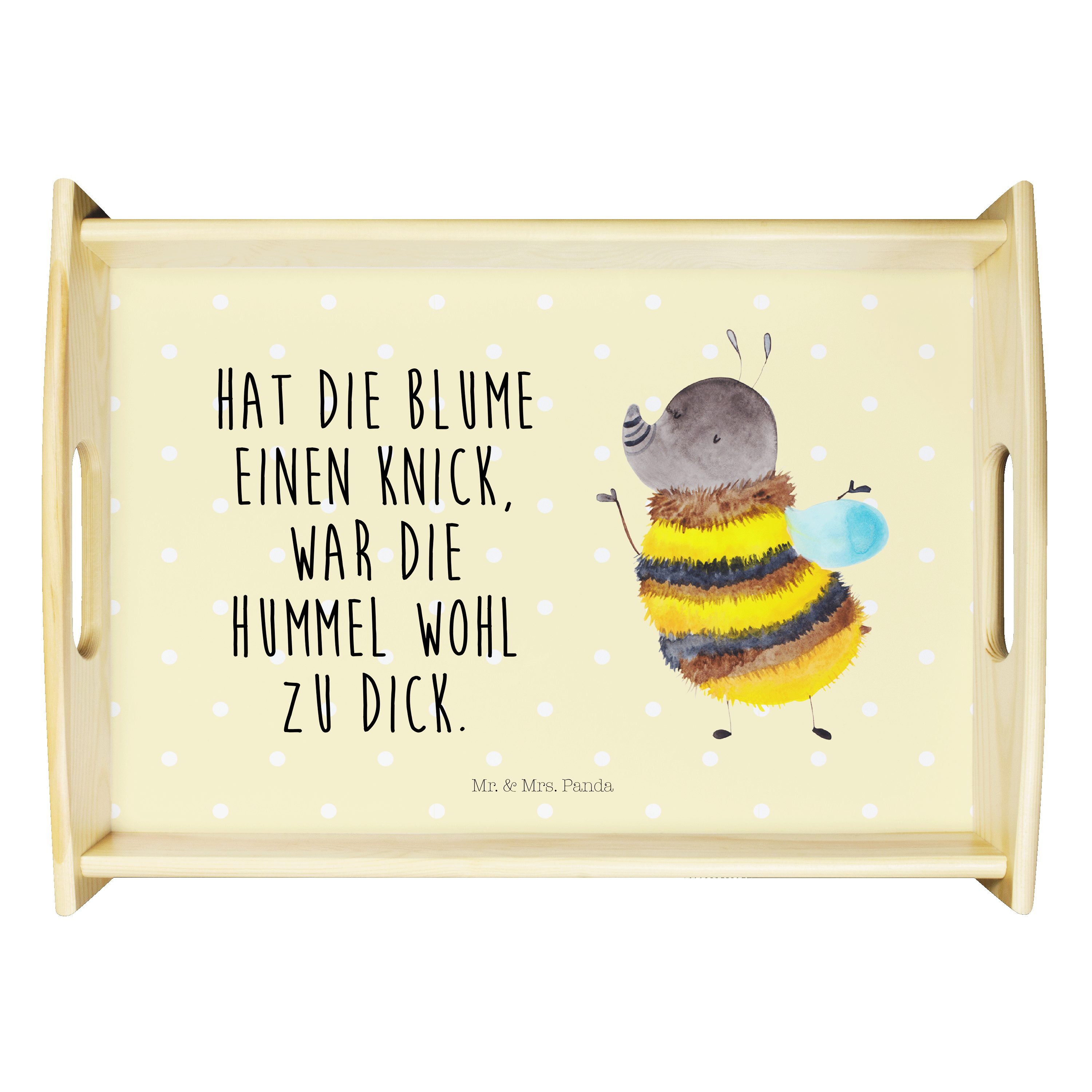 Mr. & Mrs. Panda Tablett »Hummel flauschig Gelb Pastell Geschenk