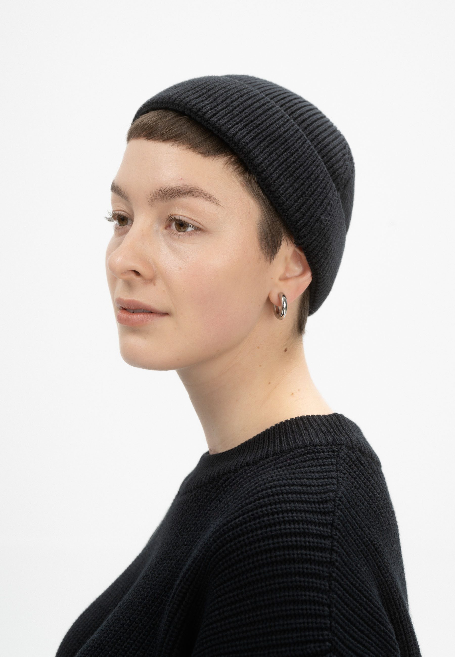 MELA Strickmütze Unisex Kurze Rippstrick Mütze günstig online kaufen