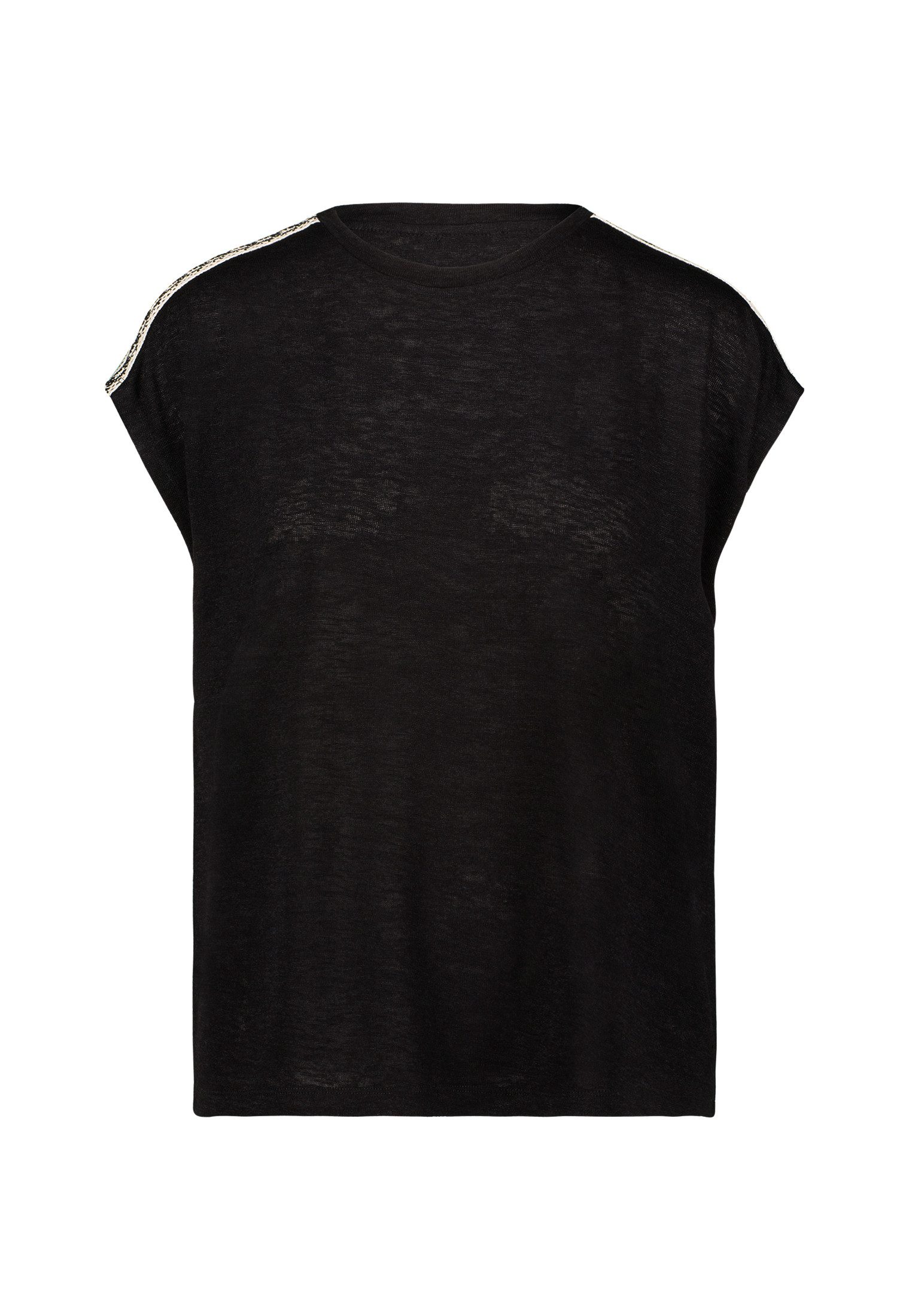 Zero T-Shirt zero Shirt mit Kontraststickerei günstig online kaufen