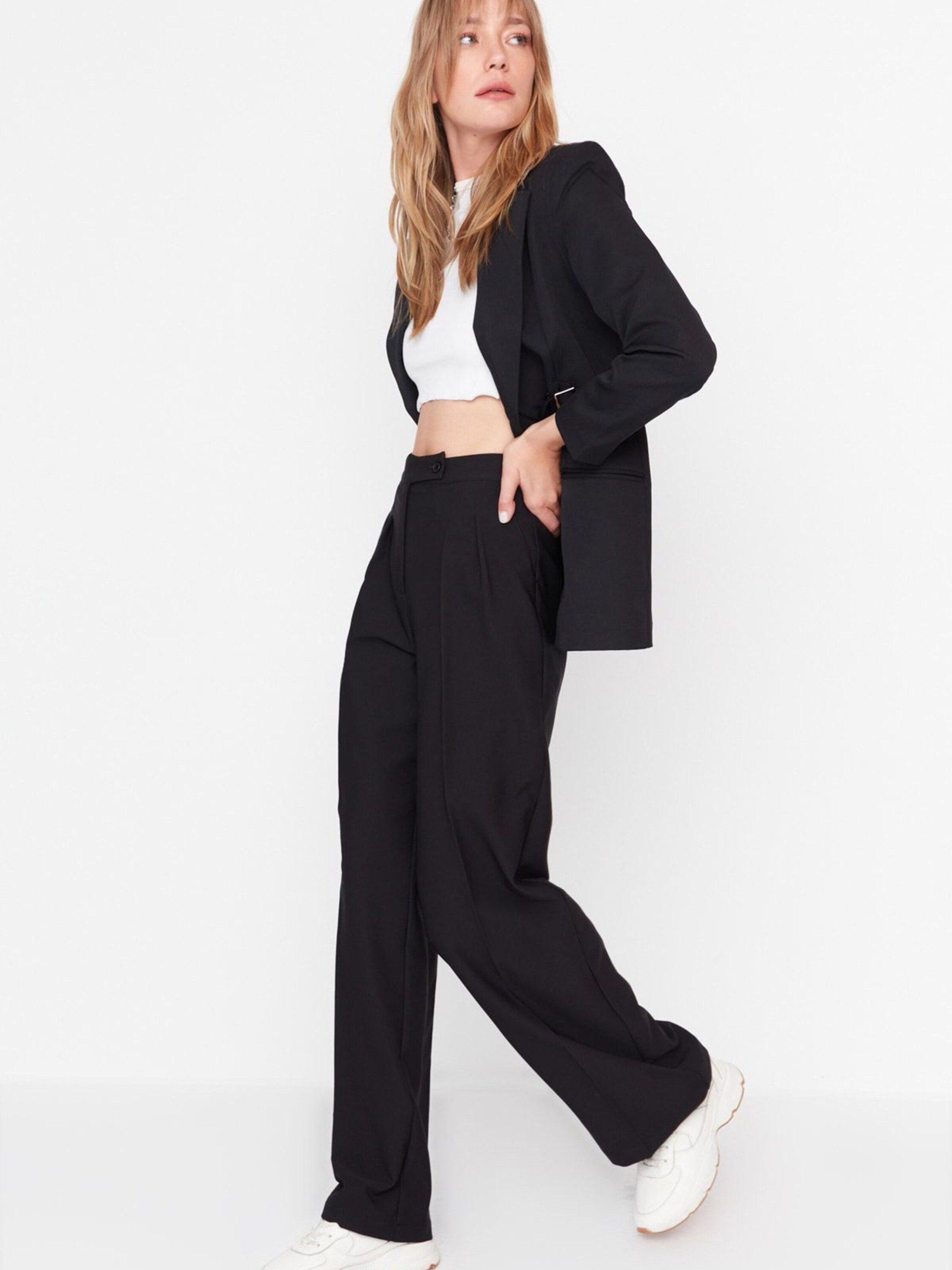 Trendyol Bundfaltenhose (1-tlg) Falten