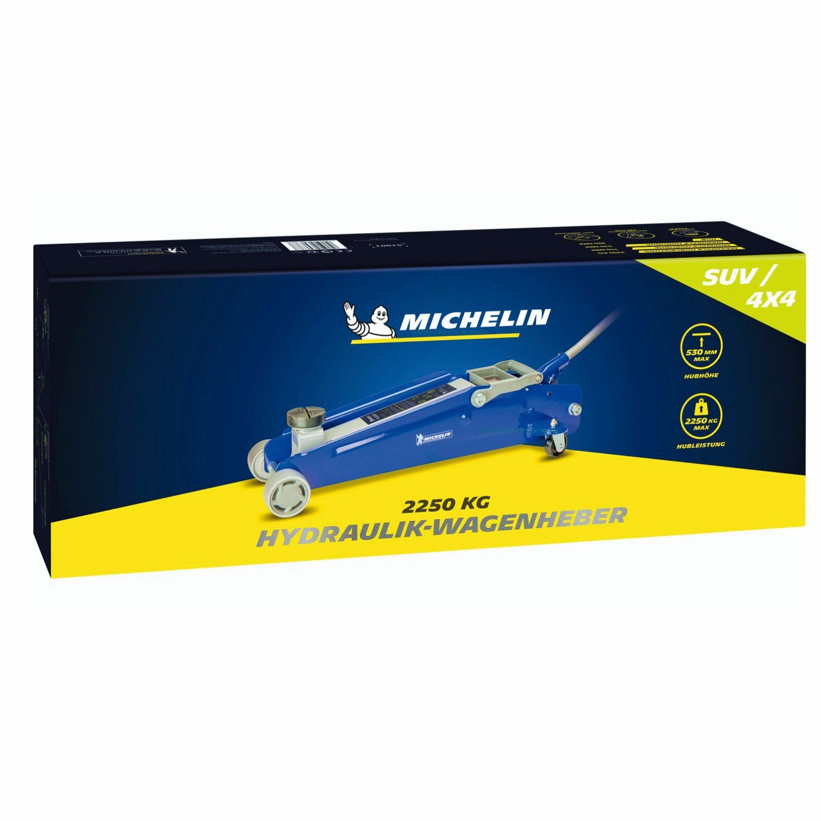 Michelin Hydraulikheber Rangier Wagenheber für bis zu 2,25 t Fahrzeuge 4x4 SUV