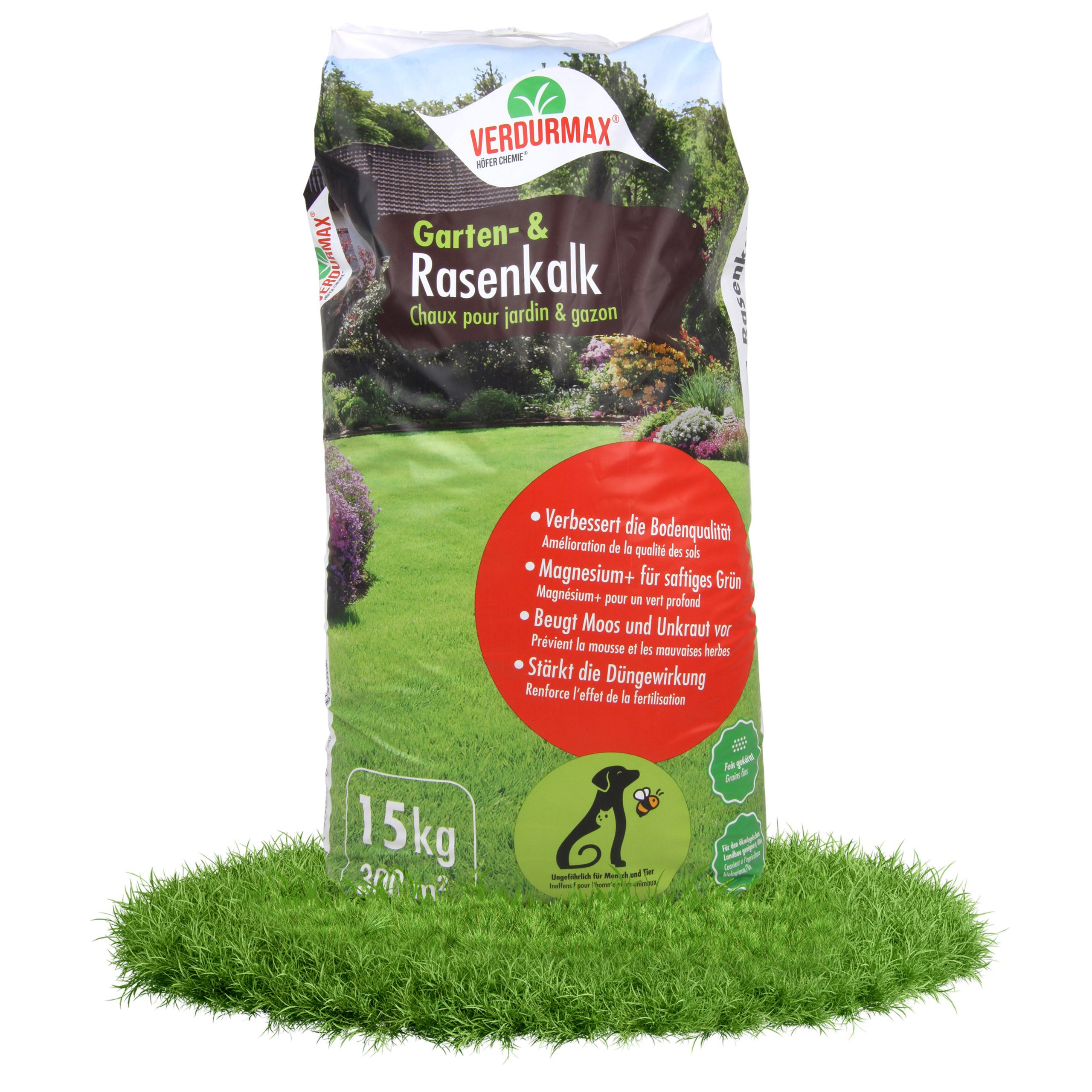 Rasenkalk 15 kg VERDURMAX® Garten- und Rasenkalk