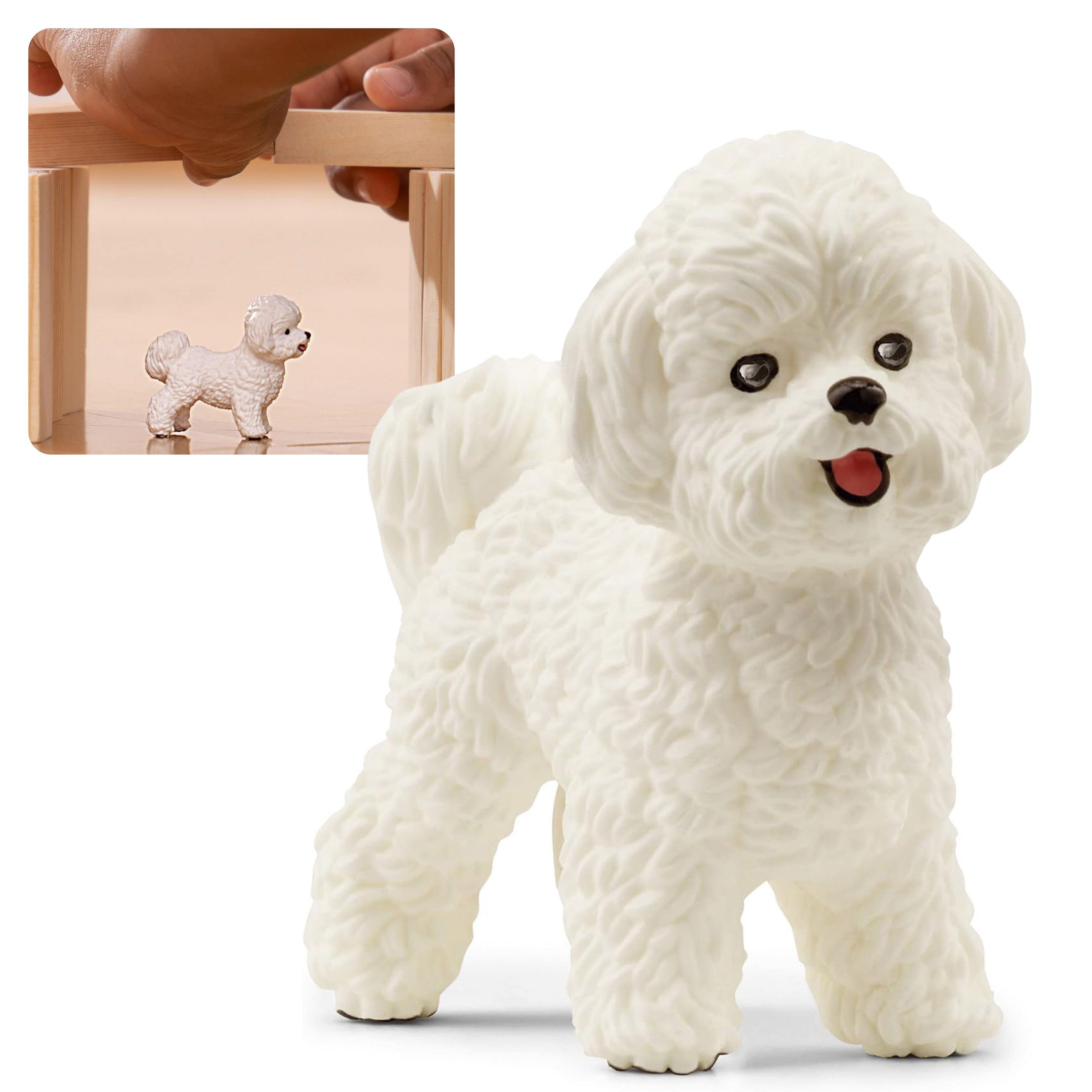 Spielfigur Schleich Bichon Frise Hund, Farm World Kinderfigur