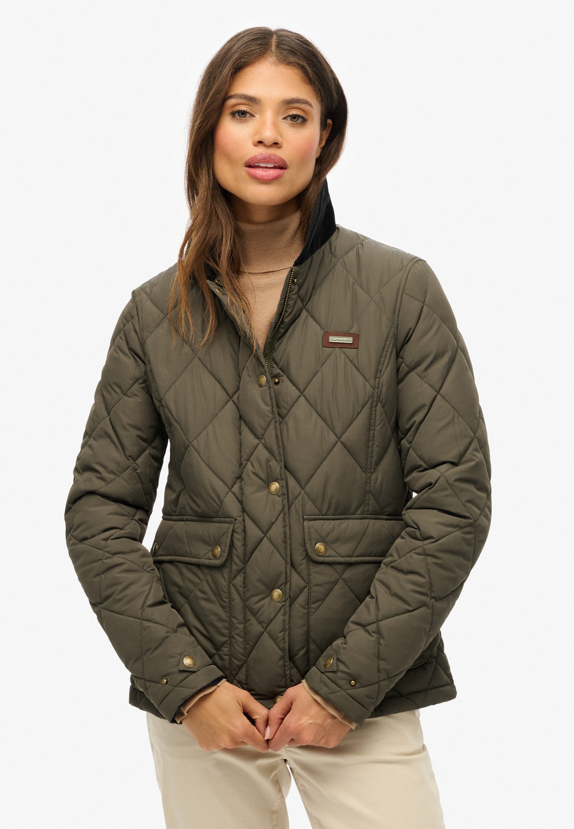Superdry Steppjacke CORD TRIMMED LINER JACKET günstig online kaufen