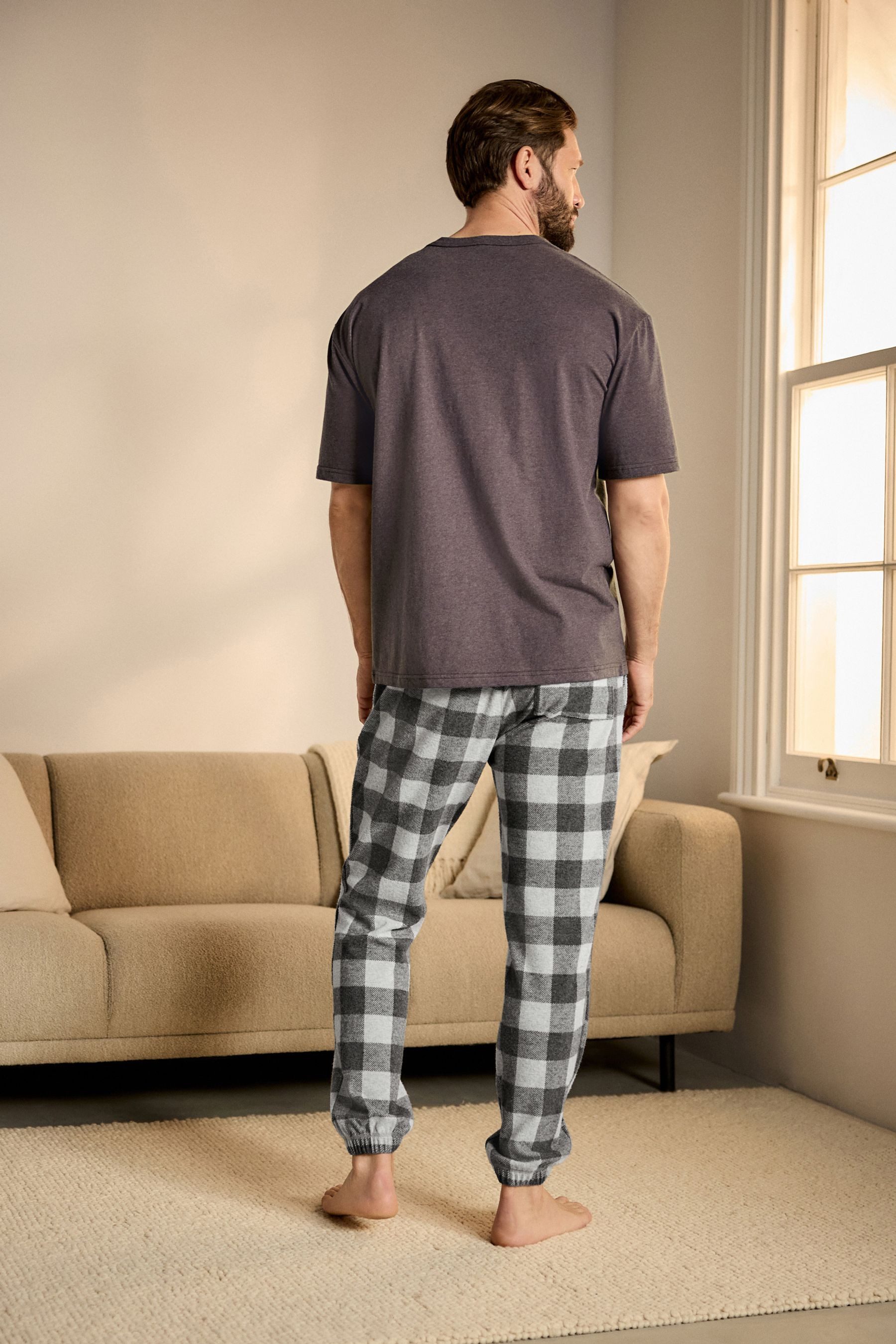 Next Pyjama Kuscheliger, angerauter Schlafanzug (2 günstig online kaufen