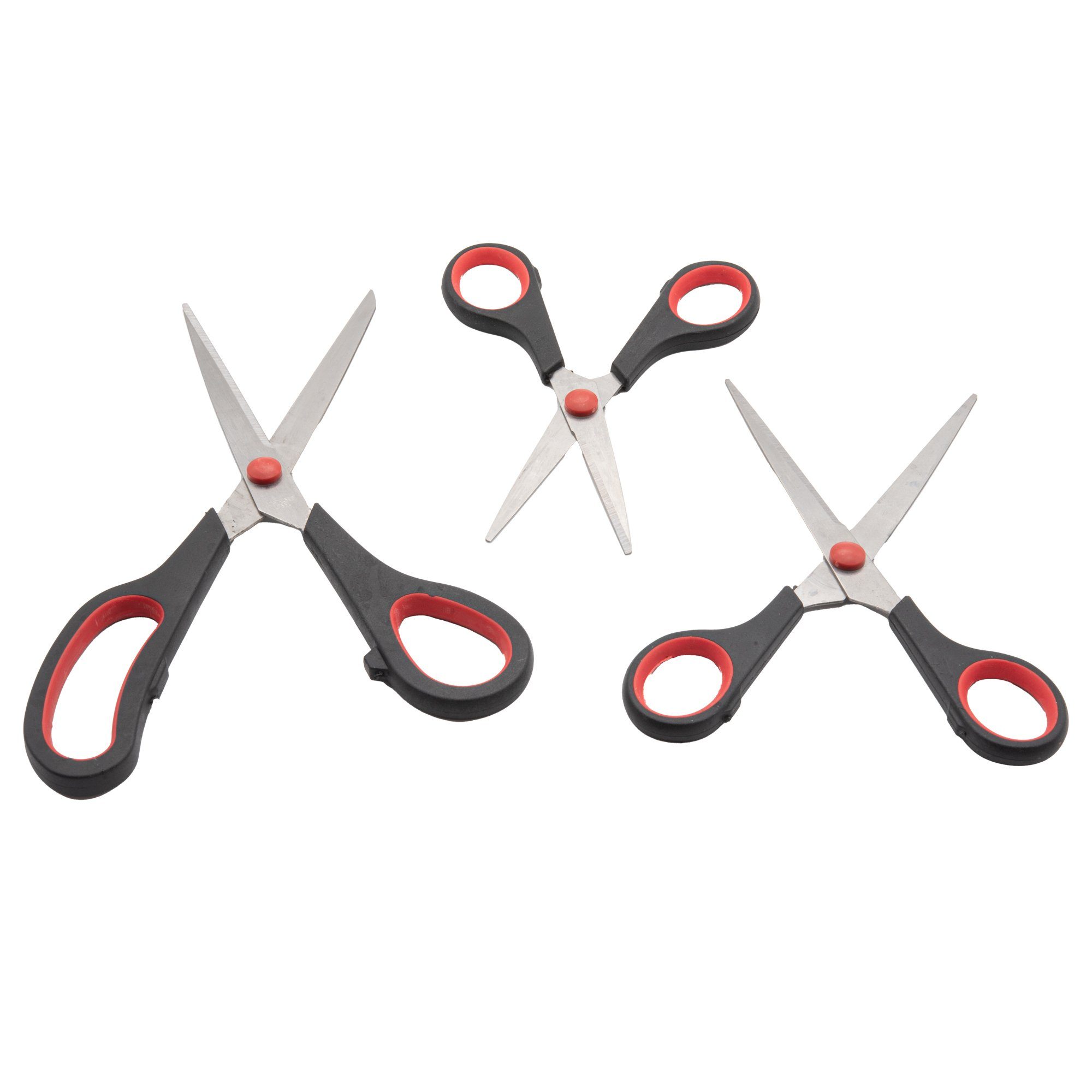 TSB Werk Haushaltsschere 3x Schere Küchenschere Haushaltsschere, (3-tlg), Scherenset, Stoffschere, Papierschere, Set