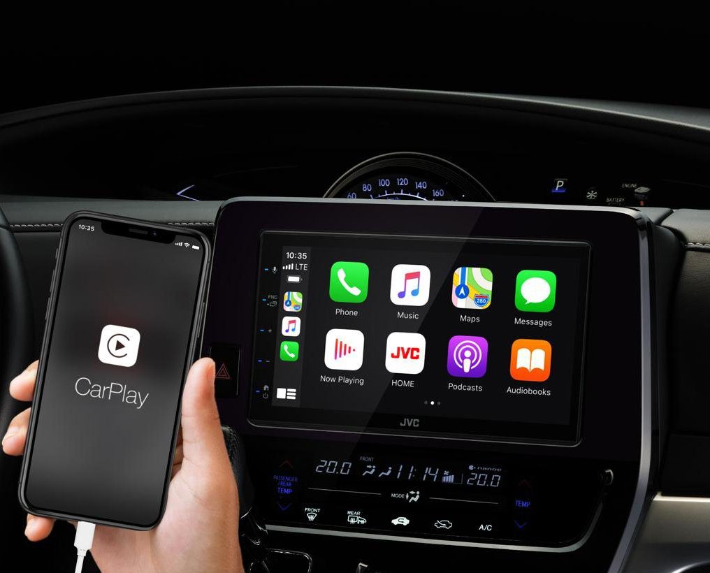 JVC KW-M560BT 2-DIN Apple CarPLay Android Autoradio Touchscreen Auto Bluetooth