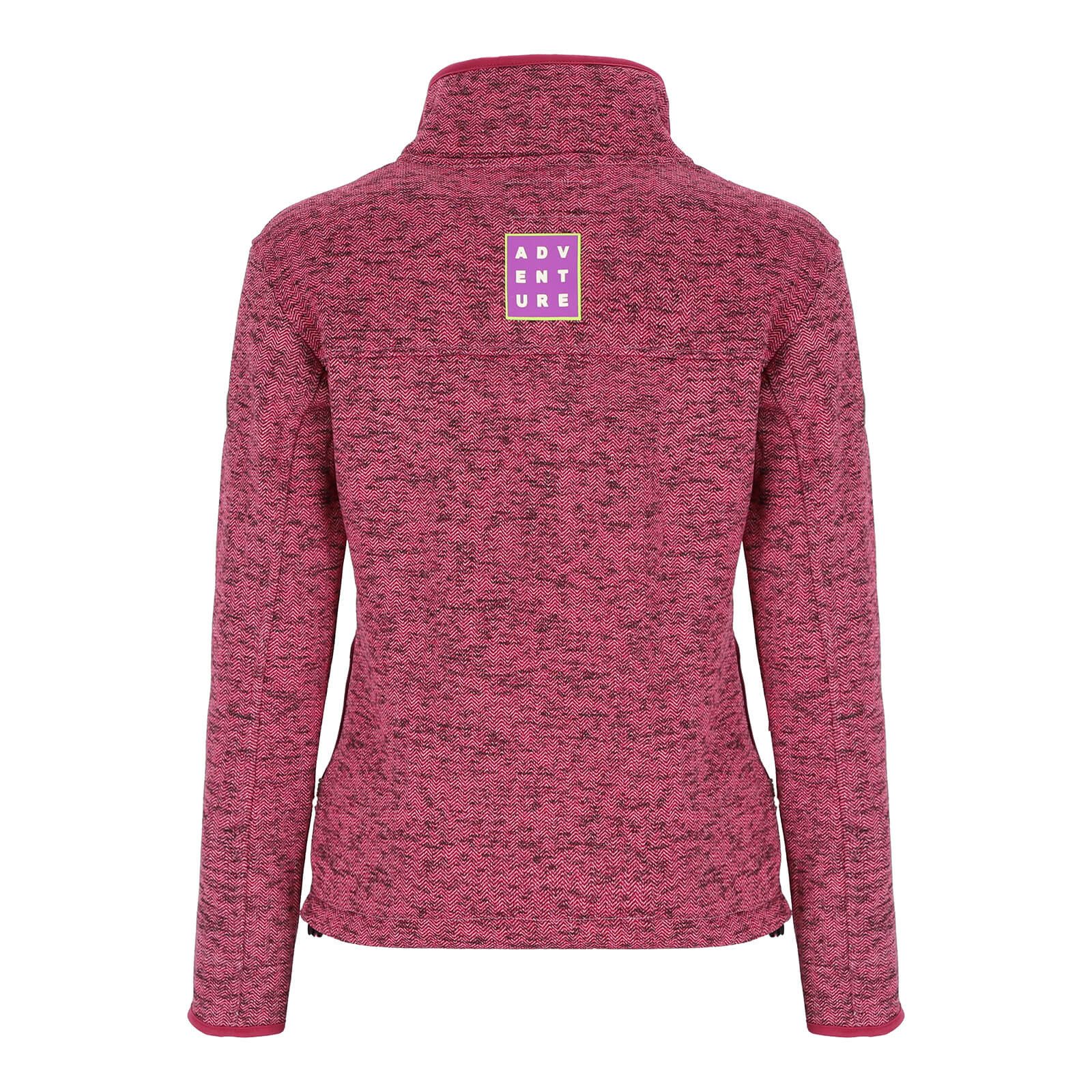 Baumfuchs Strickfleecejacke 50974 Damen Fleecejacke im Zick-Zack-Streifen-Design mit Stehkragen