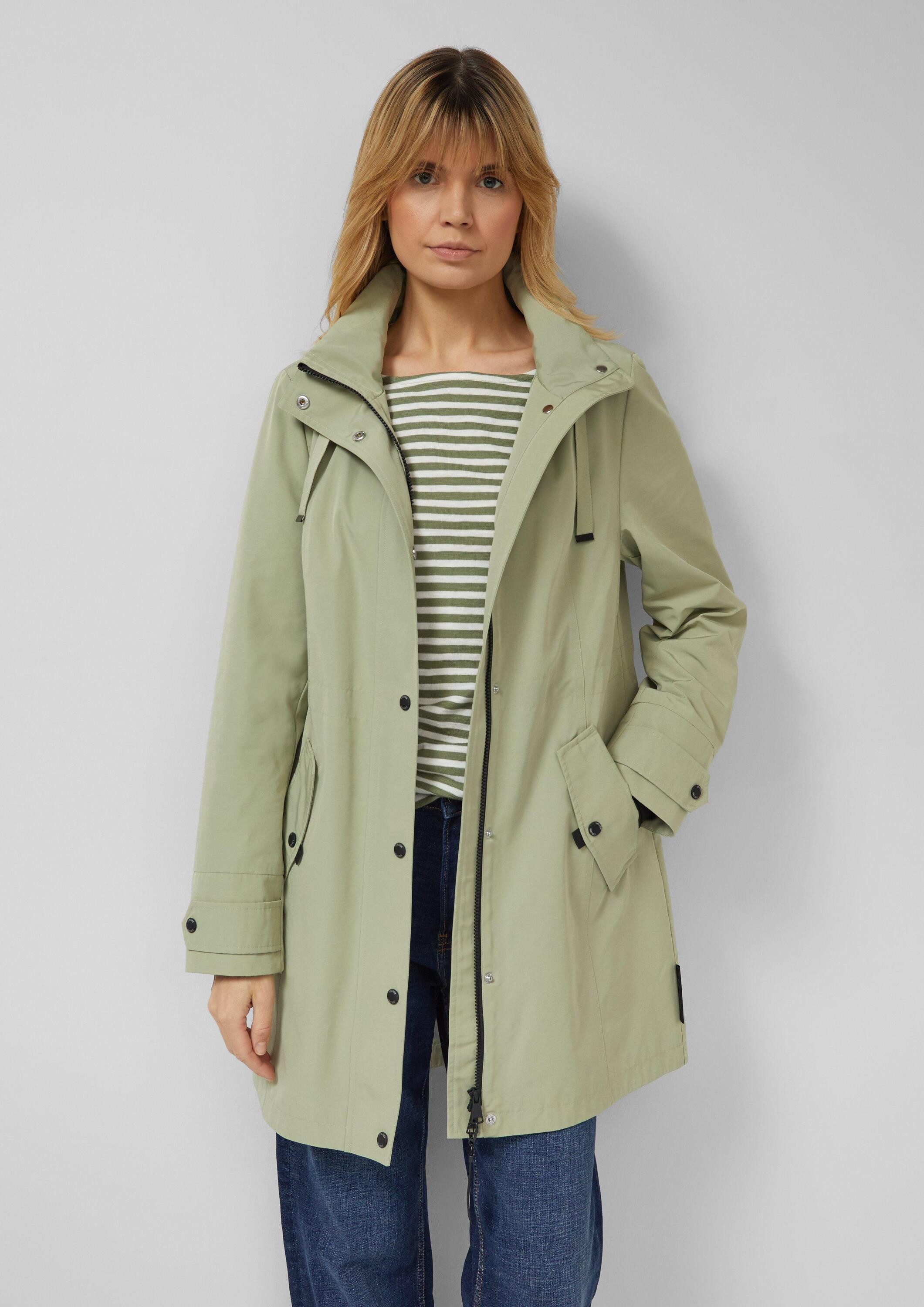 s.Oliver Parka Outdoor-Jacke Parka mit Kapuze und Taillenregulierung