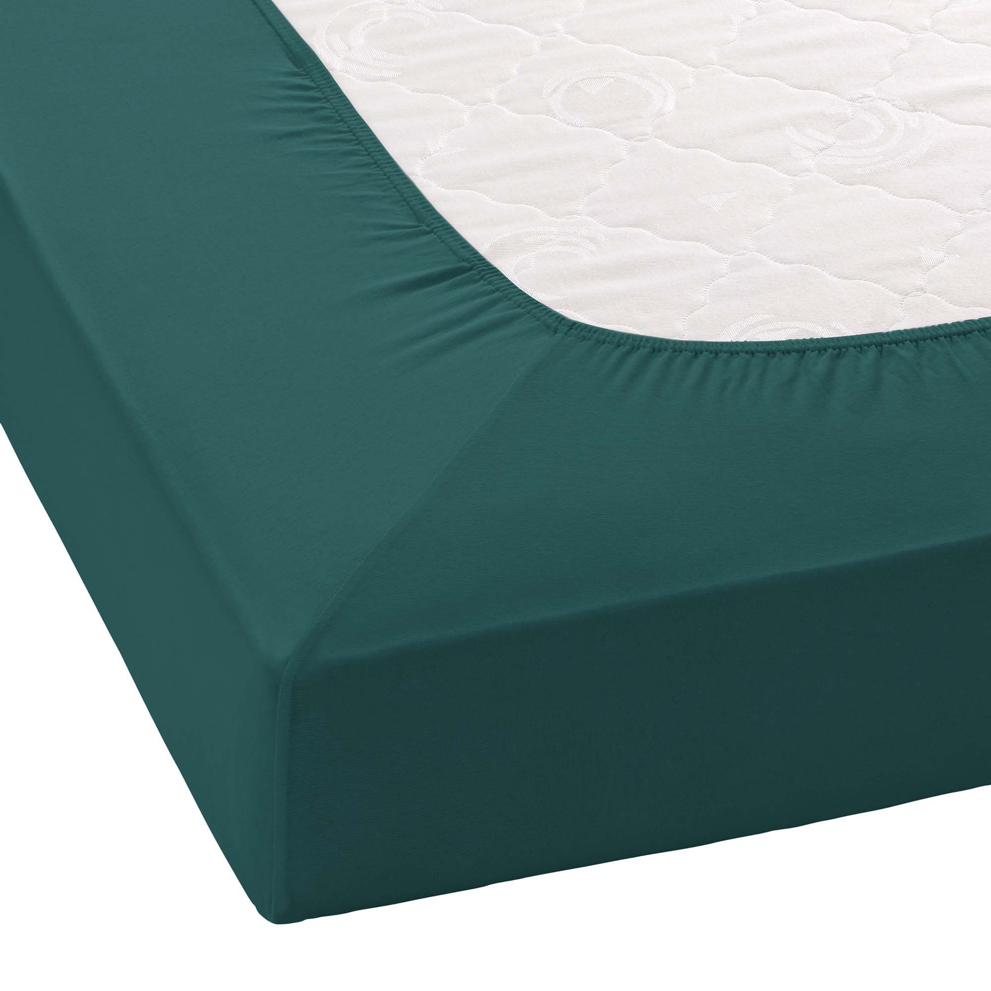 Janine Spannbettlaken ELASTIC 5002 Jersey Bettlaken mit Elasthan, 190 g/m², Jersey-Elasthan, Gummizug: rundum, (1 Stück), für Matratzen bis 35 cm Höhe, 95% Baum – Bild 3 von 5