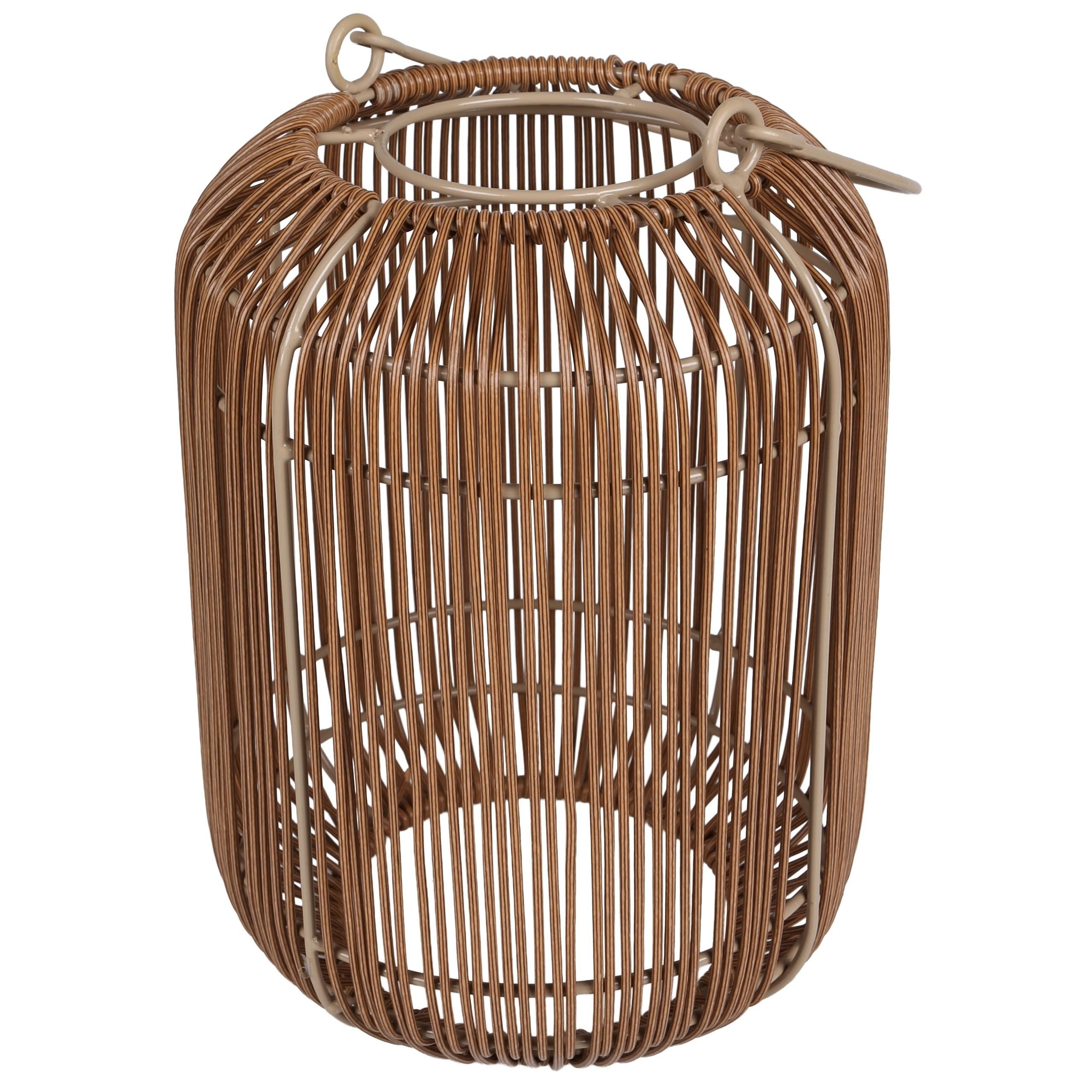 Sarcia.eu LED Solarleuchte Rattan Solar Laterne, LED Hängelampe für Garten, Terrasse 24 cm