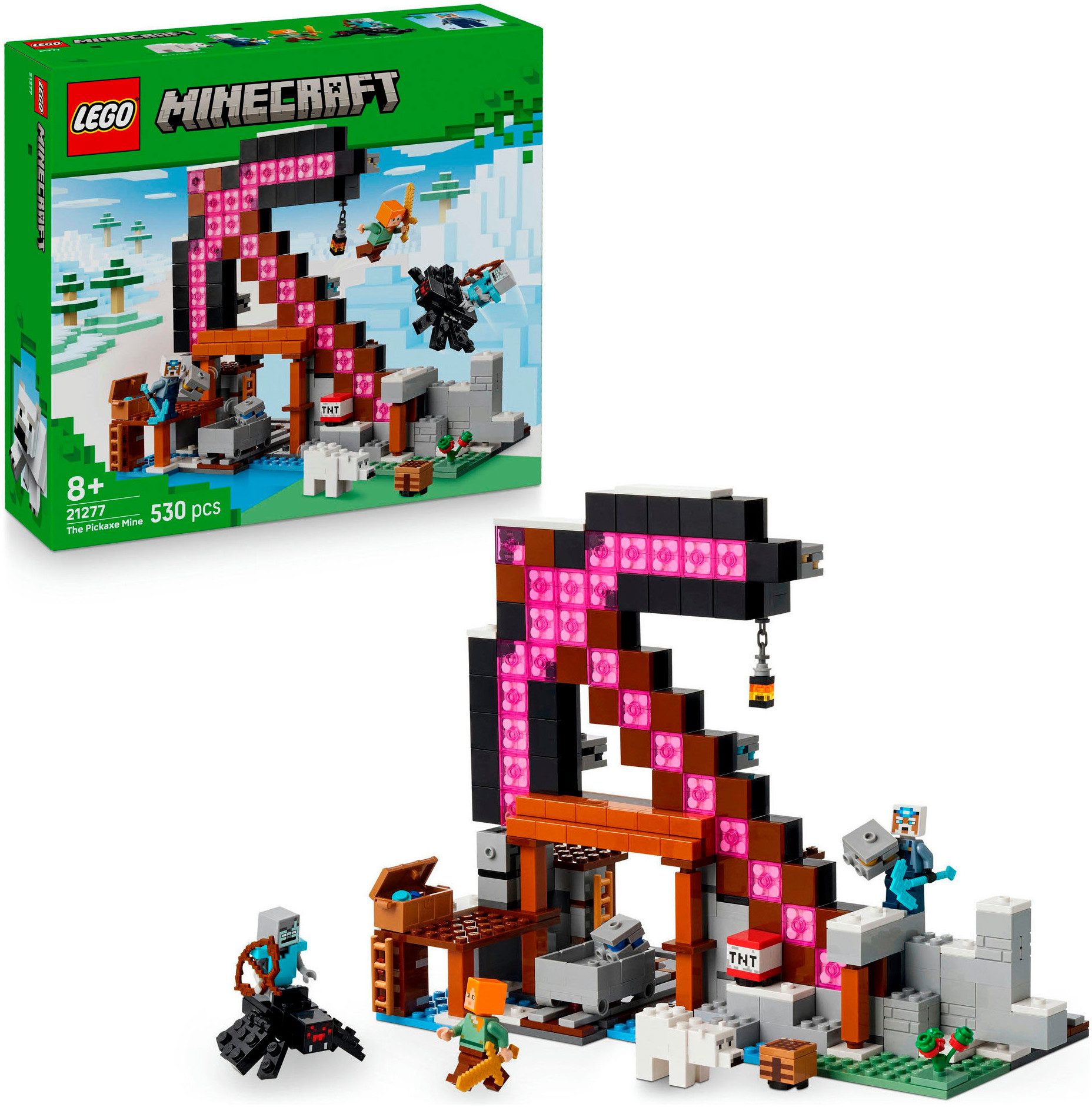 LEGO® Die Spitzhackenmine (21277), LEGO Minecraft Konstruktionsspielsteine, günstig online kaufen