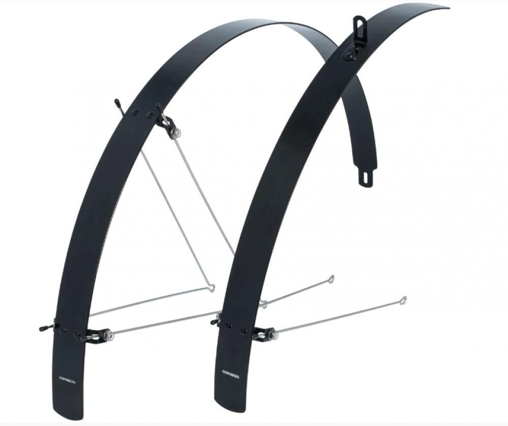 Contec Schutzblech CONTEC Flat Fender Schutzblech-Set 28" Aluminium, 42 mm breit, schwarz