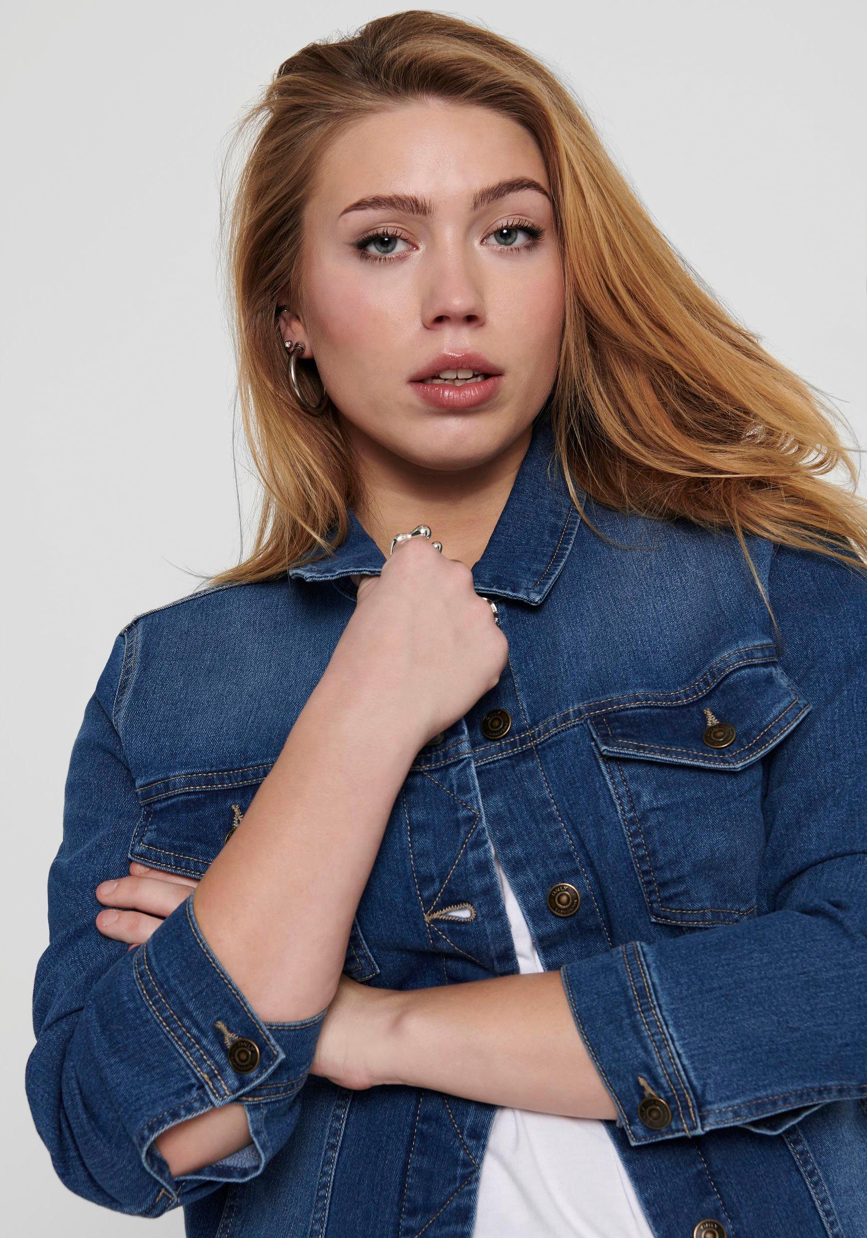 ONLY CARMAKOMA Jeansjacke CARWESPA LS JACKET günstig online kaufen