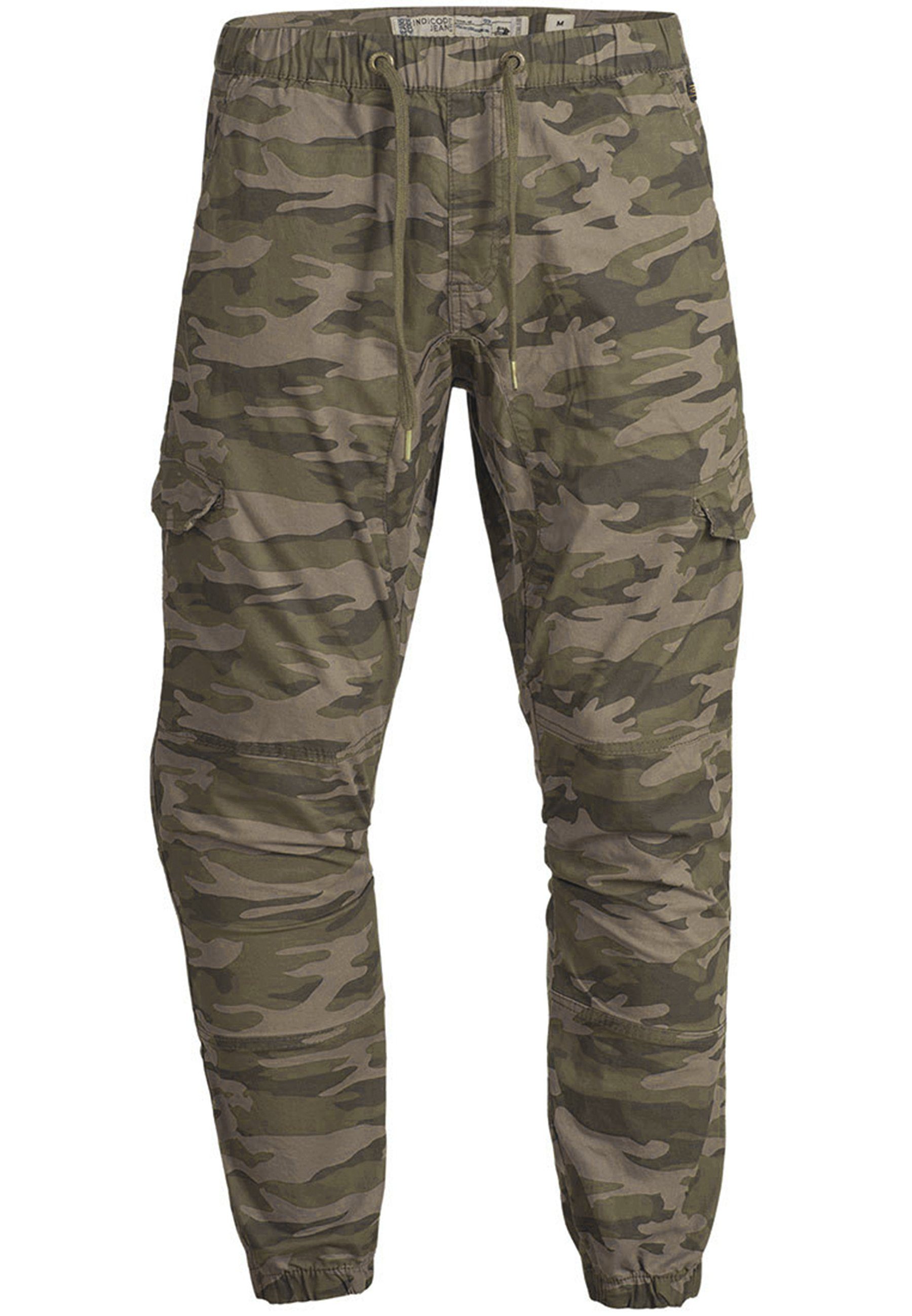 Indicode Cargohose Herren Levy Cargo Hose Herrenhose mit elastischem Bund u günstig online kaufen