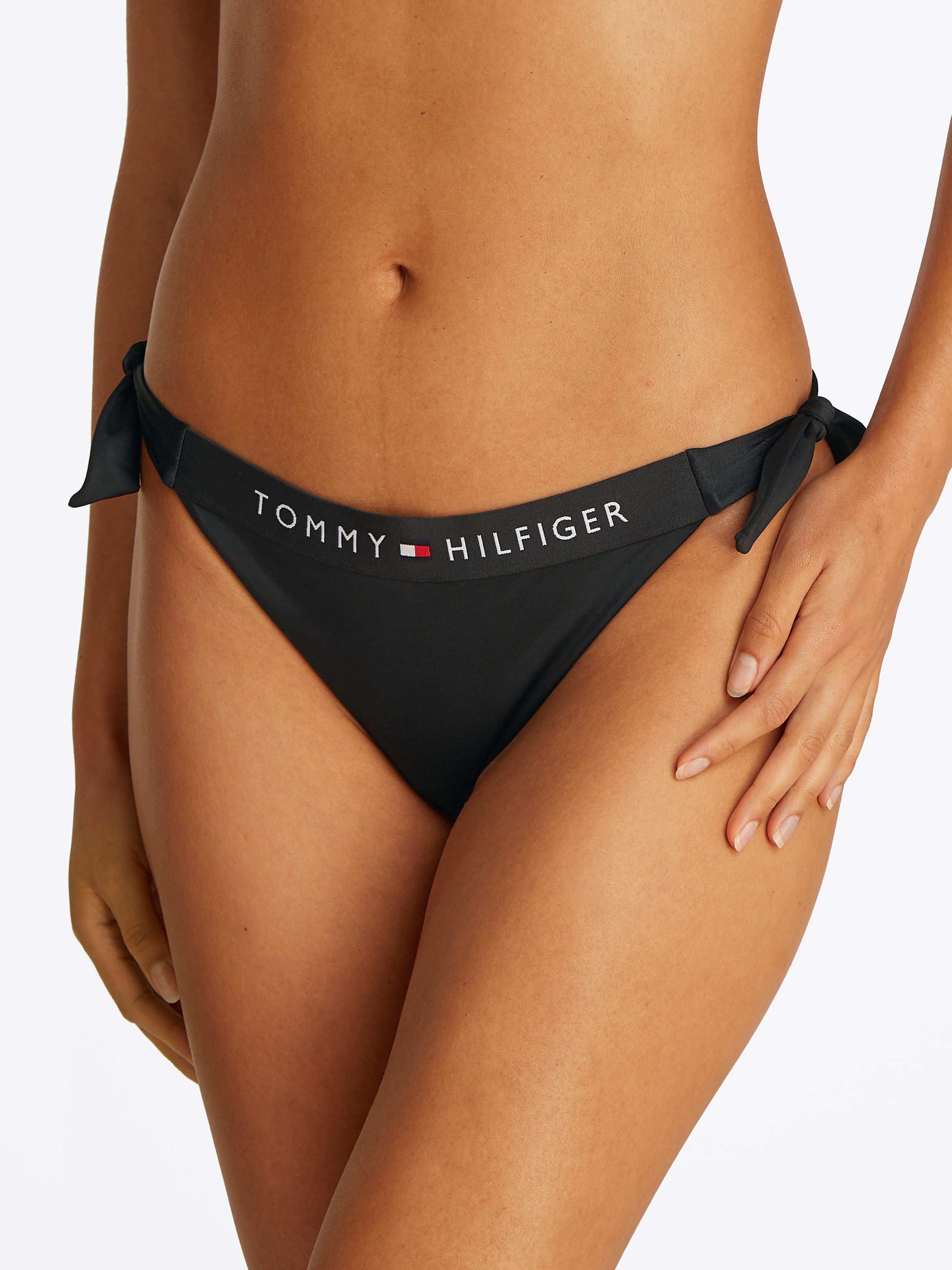 Tommy Hilfiger Swimwear Bikini-Hose TH SIDE TIE CHEEKY BIKINI mit seitliche günstig online kaufen
