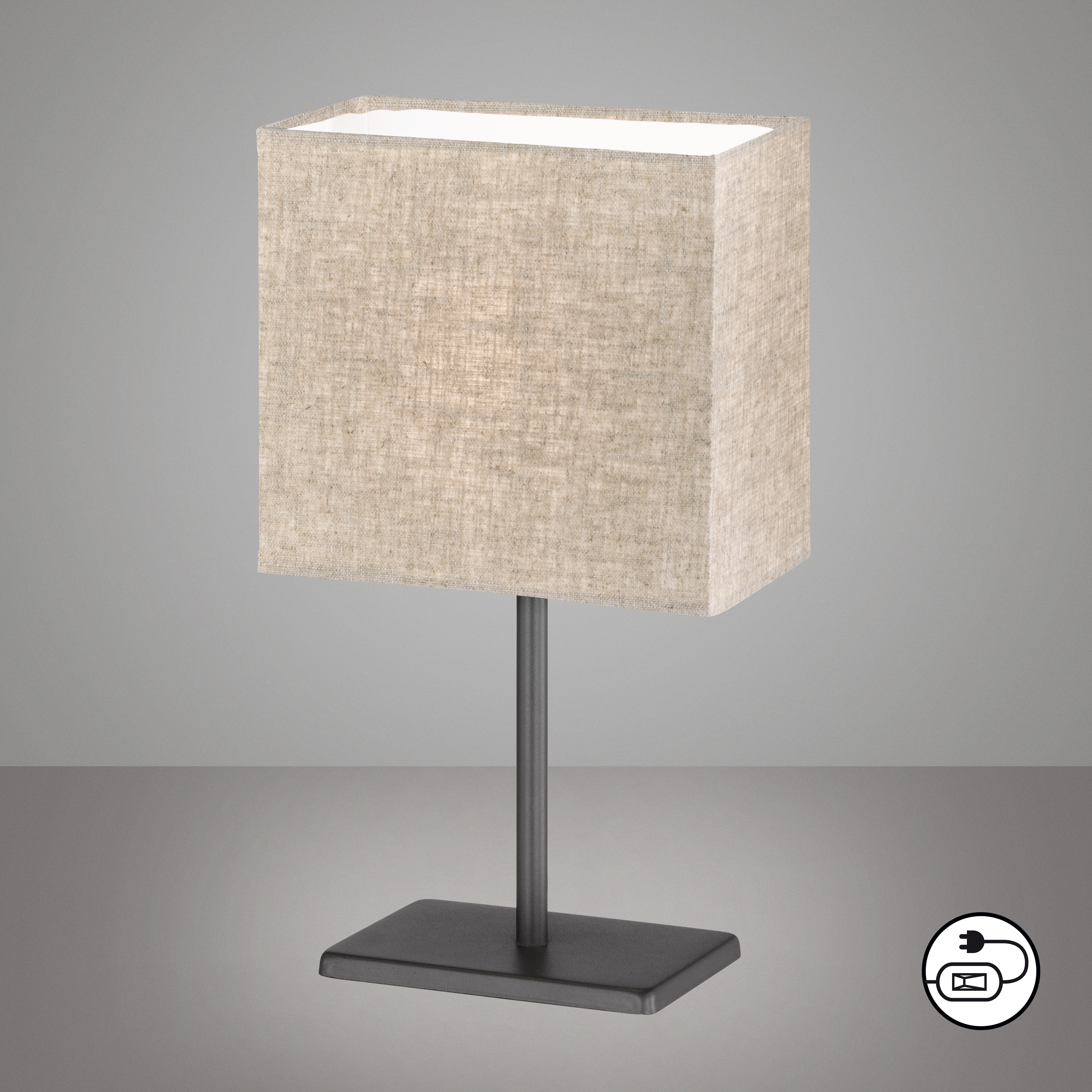 easy! BY FHL LED Tischleuchte Kate, ohne Leuchtmittel, Tischleuchte,Stoffsc günstig online kaufen