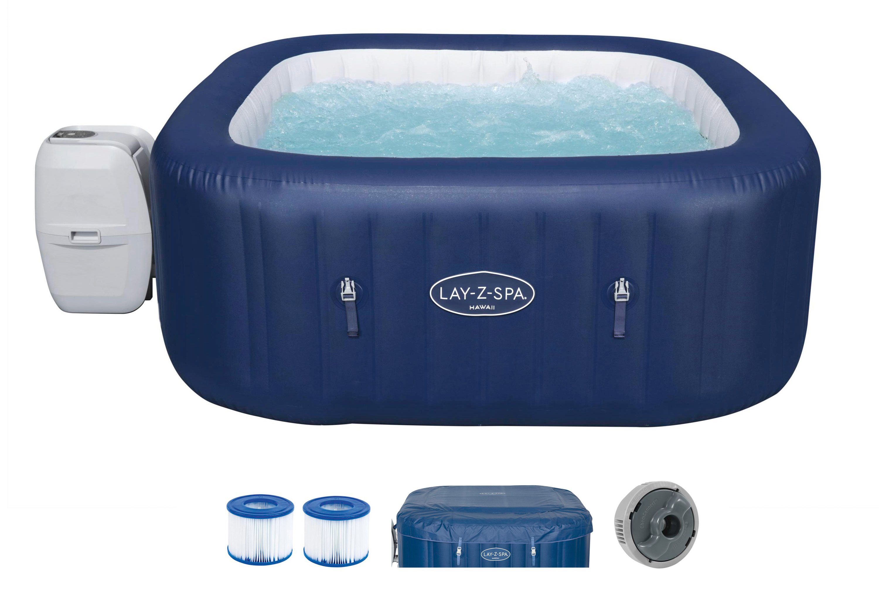 Bestway Whirlpool »LAY-Z-SPA® Hawaii AirJet™«, BxLxH: 180x180x71 cm, für bis zu 6 Personen