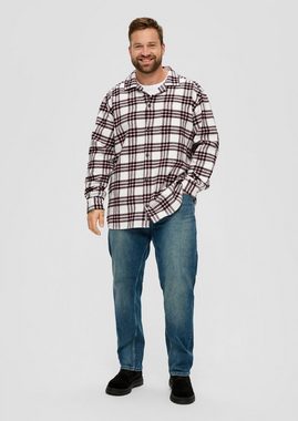 s.Oliver Langarmhemd Relaxed: Overshirt aus Baumwolle