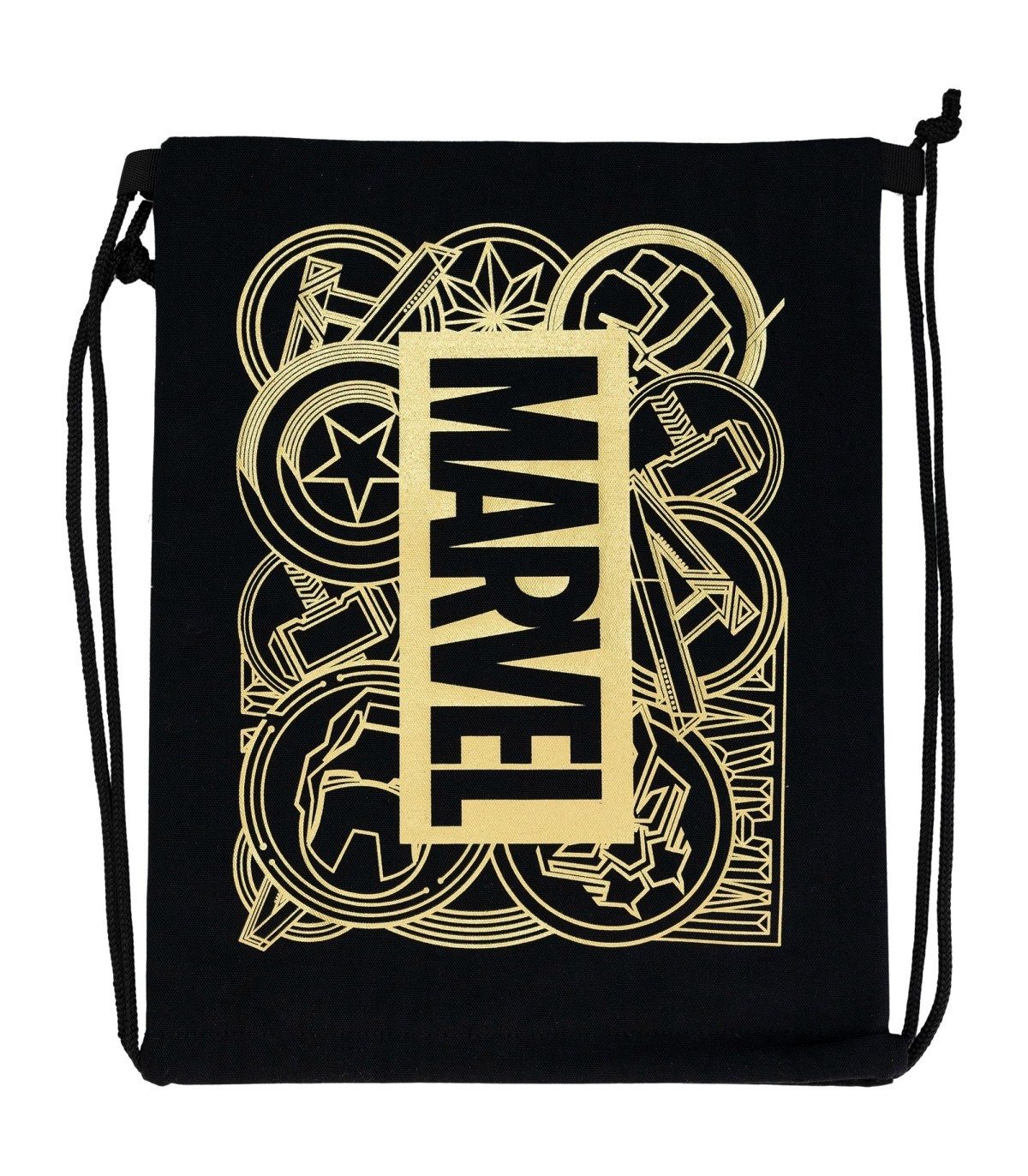 MARVEL Turnbeutel Avengers Isolierbeutel Kinder Lunchbeutel Sportbeutel Golden Treasure (Packung)