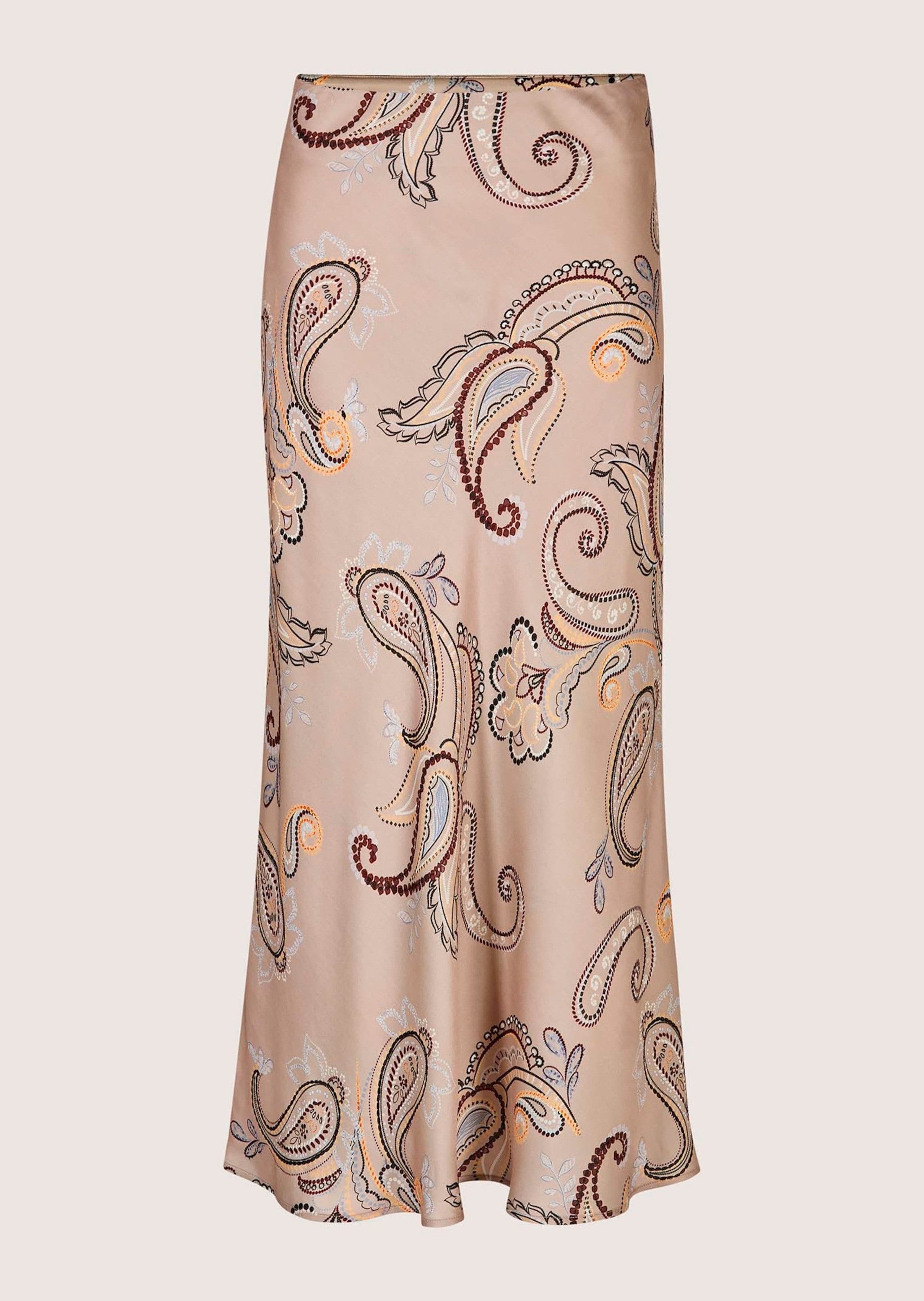 MADELEINE Maxirock Eleganter Look im Paisley-Design Midirock mit leicht ausgestelltem Saum und seitlichem Reißverschluss – Bild 5 von 5