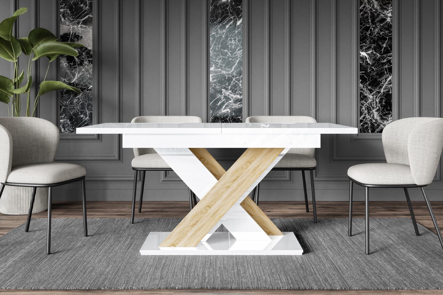 ALTDECOR Esstisch RONX (Esstisch ausziehbar, Esszimmertische, günstig online kaufen