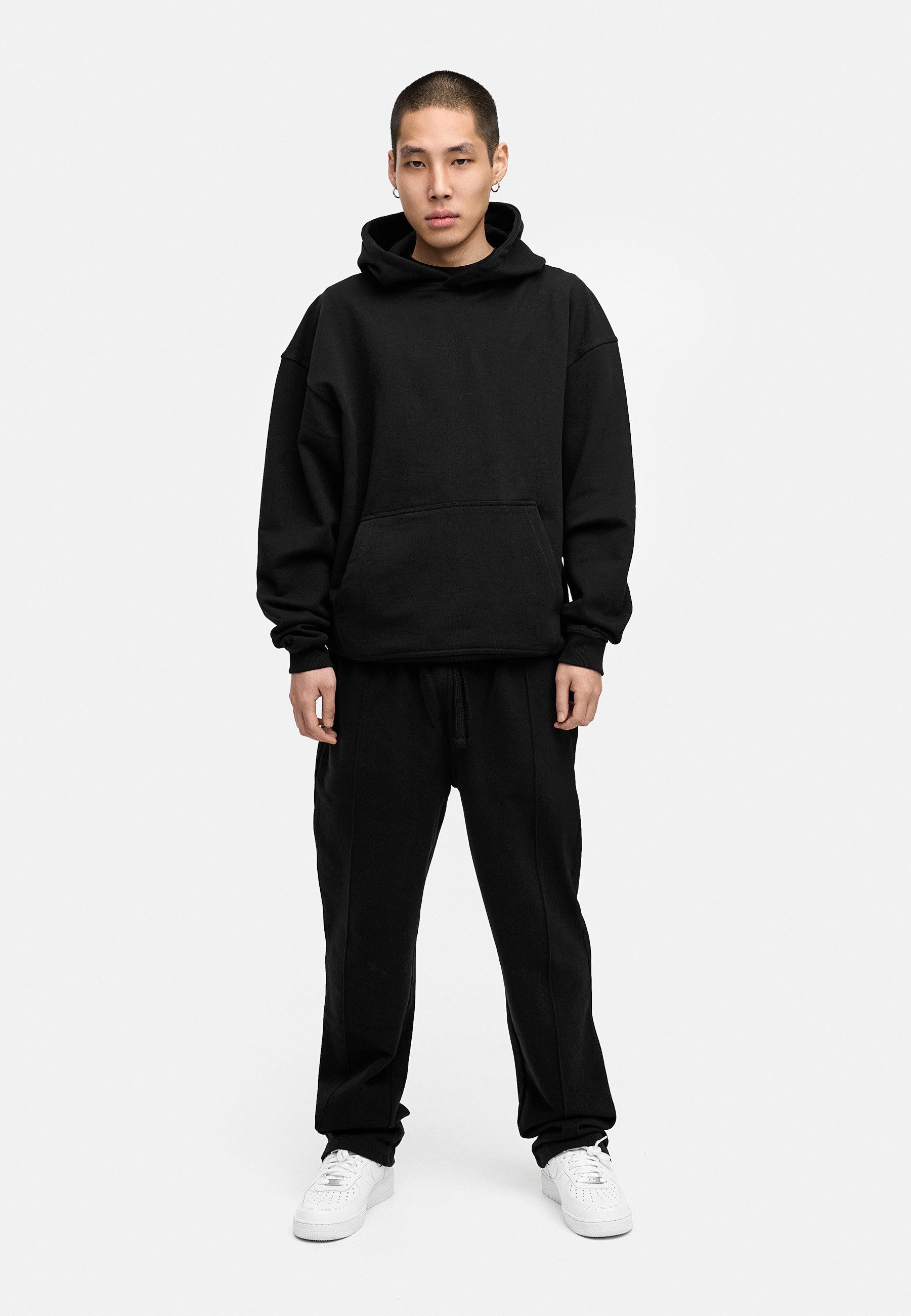 BEHYPE STUDIOS Hoodie IM OVERSIZE FIT Herren Cord-less Kapuzenpullover lockeres Kapuzen-Sweatshirt Sweater