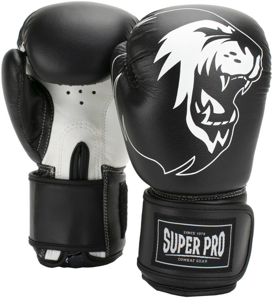 Super Pro Boxhandschuhe Talent schwarz/weiß | Boxhandschuhe