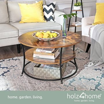 holz4home Couchtisch Couchtisch "Lillie" mit 2 Ablagen von holz4home®