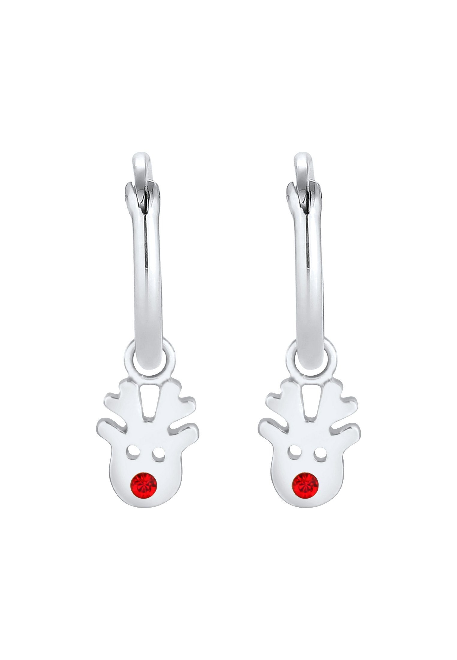 Elli Paar Creolen Creolen Rentier 925 Silber, mit Kristallen von Swarovski® günstig online kaufen