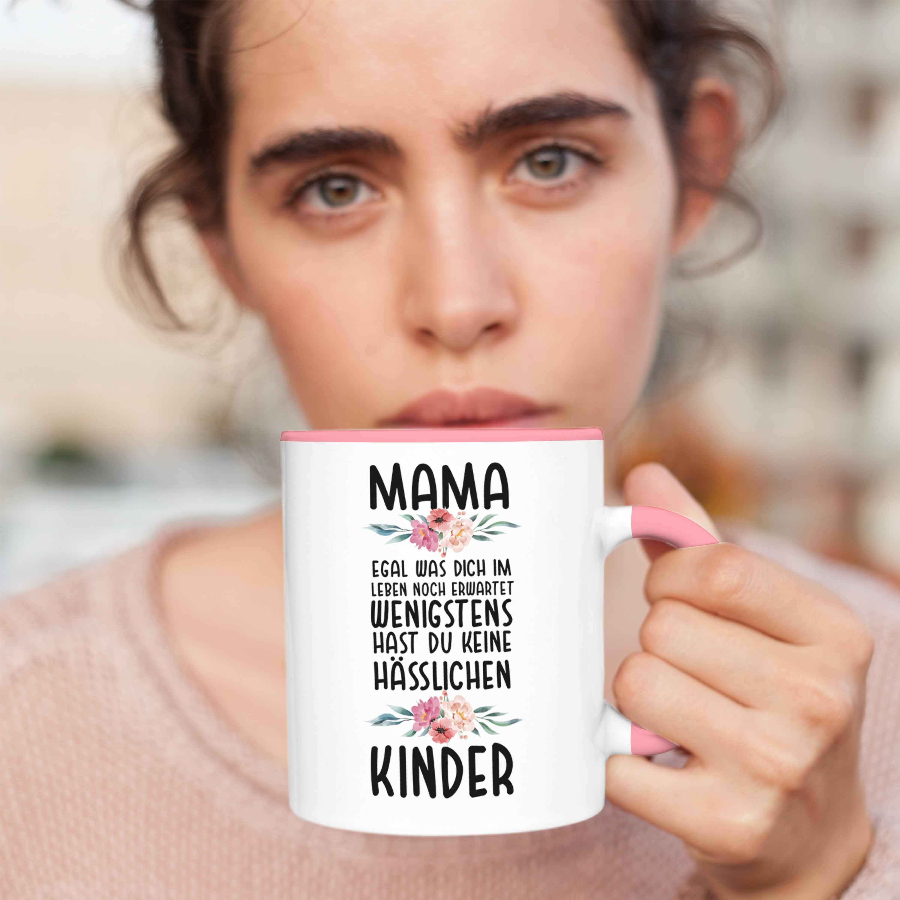 - Trendation Kinder Geburtstag Tasse Mami Mama Spruch Geschenk Trendation Kinder Hässliche Muttertag Rosa Tasse Mutter von