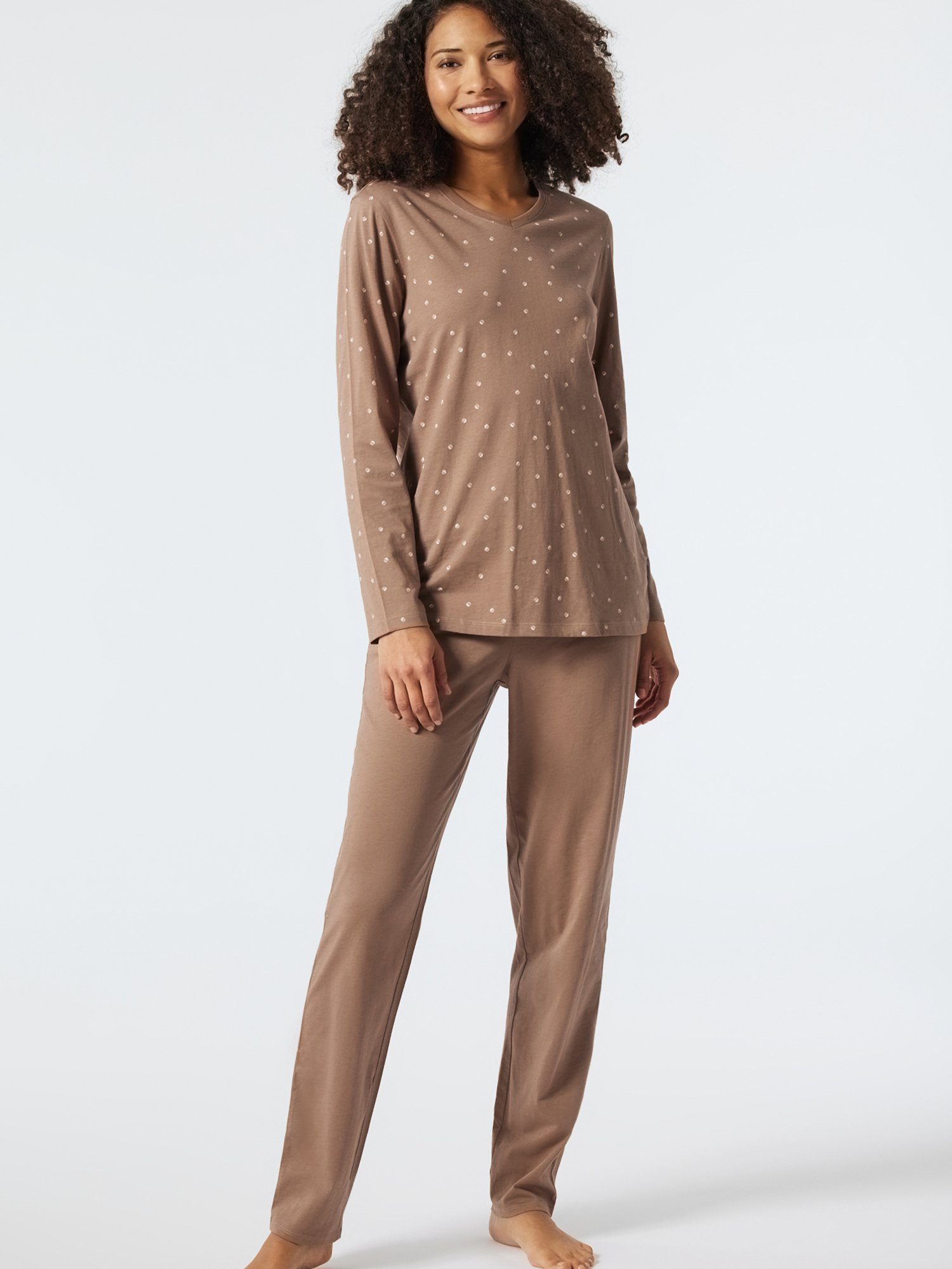 Fit Pyjama Essentials Schiesser Comfort Braun