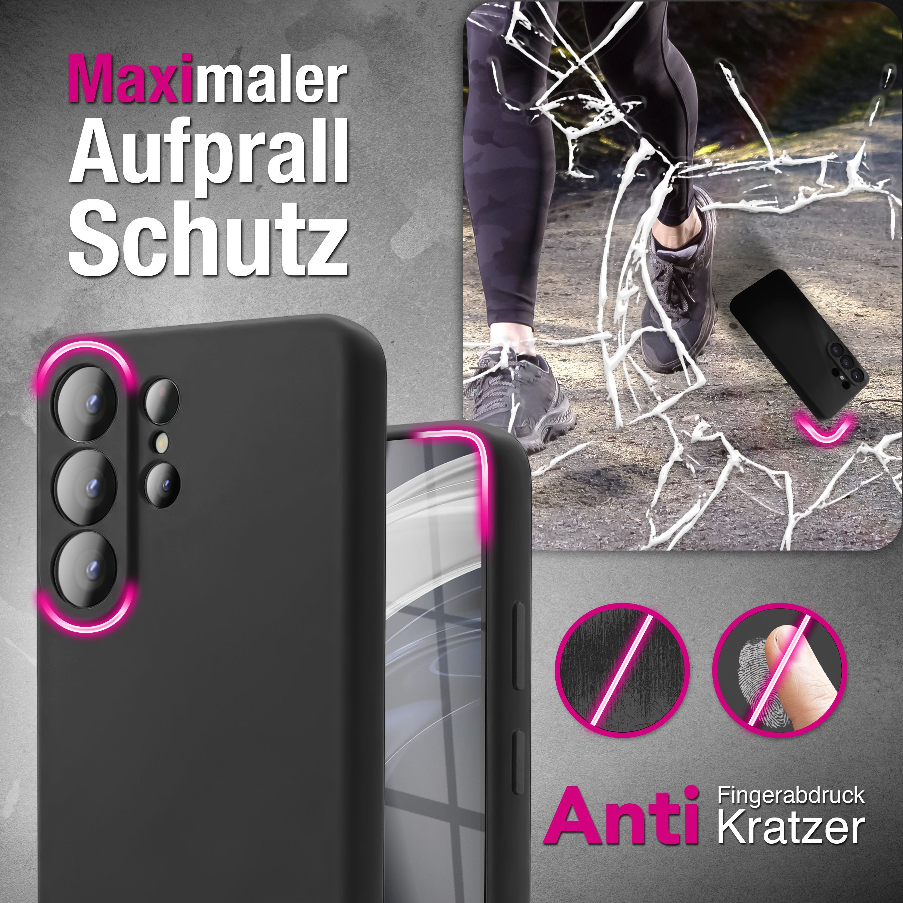 Nalia Smartphone-Hülle Samsung Galaxy S26 Ultra 17,5 cm (6,9 Zoll), PHOENIX Case - Liquid Silikon, Mikrofaser & Kameraschutz – Bild 5 von 5