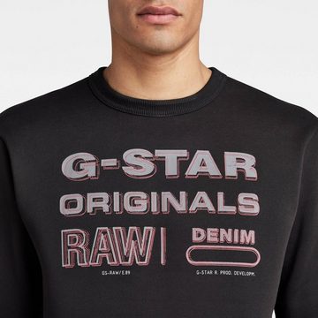 G-Star RAW Sweatshirt Herren Sweatshirt ORIGINALS STAMP R SW (1-tlg)
