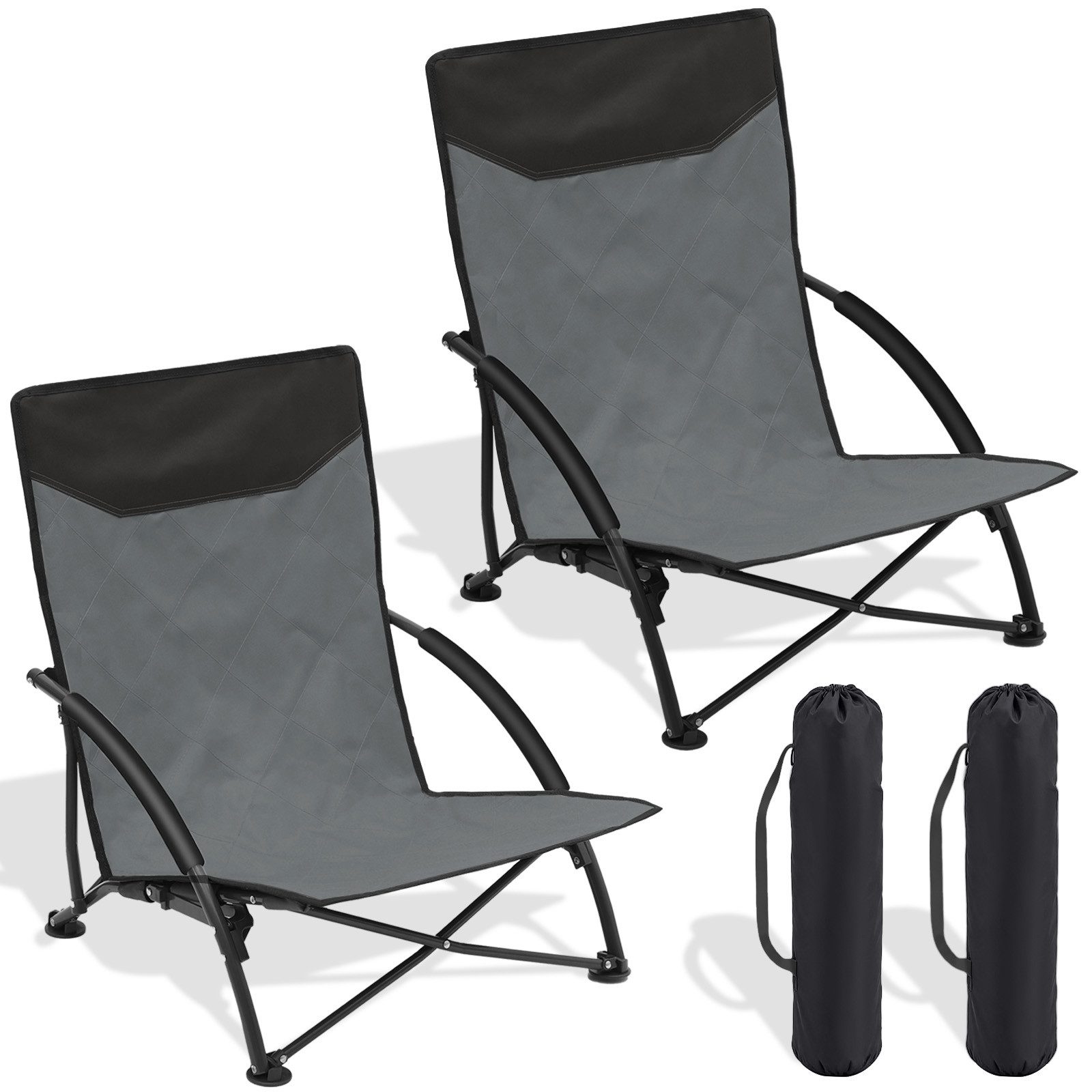 Klappstuhl Strandliegestuhl Klappbar leicht niedriger Strandstuhl Campingstuhl
