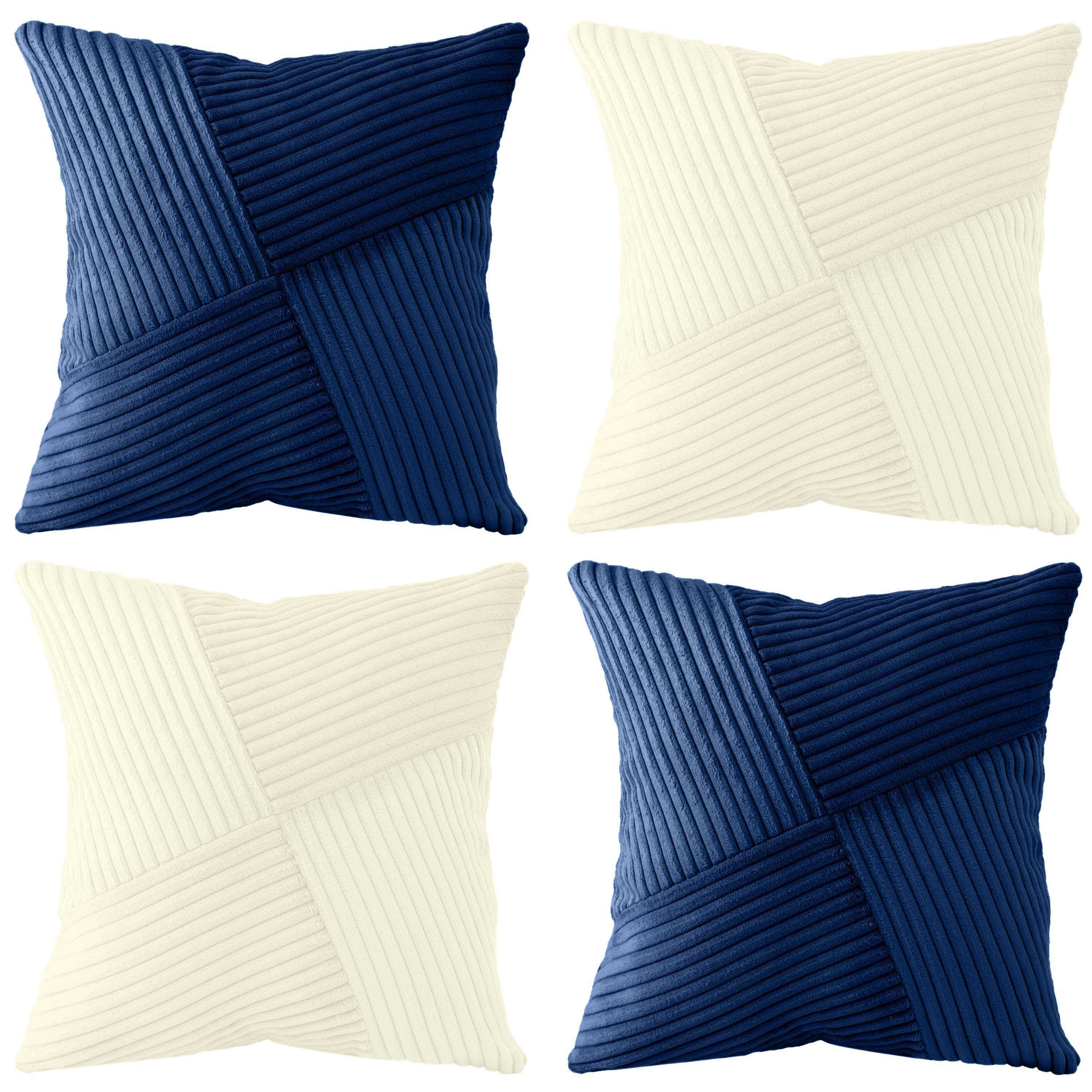 Amilian Kissenhüllen - 4er Set Kissenbezug, Kissenbezüge - Zierkissenbezüge günstig online kaufen